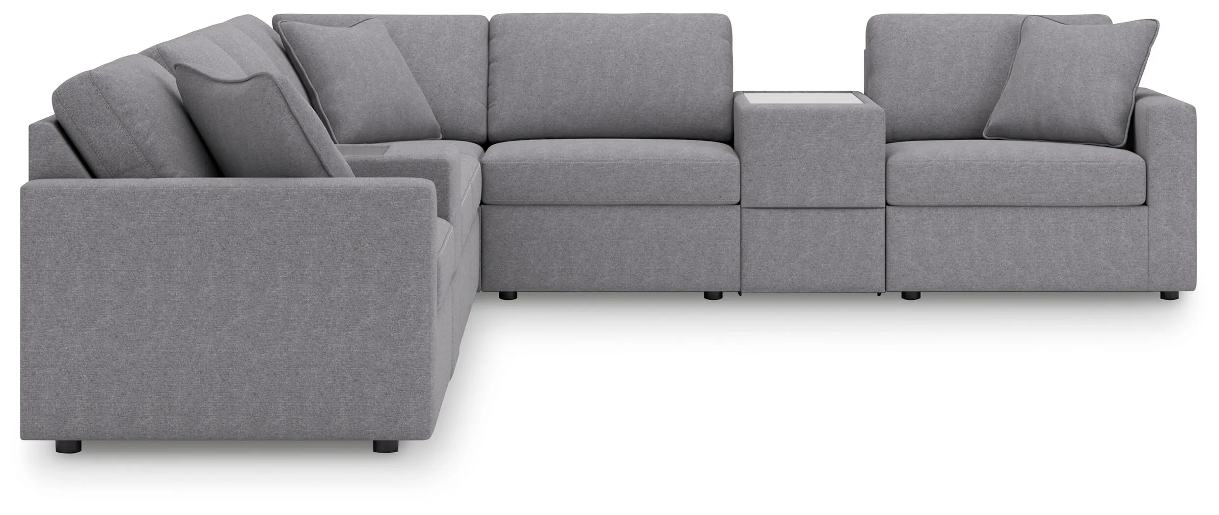 Modmax 8-Piece Sectional — Black/Gray — view 3
