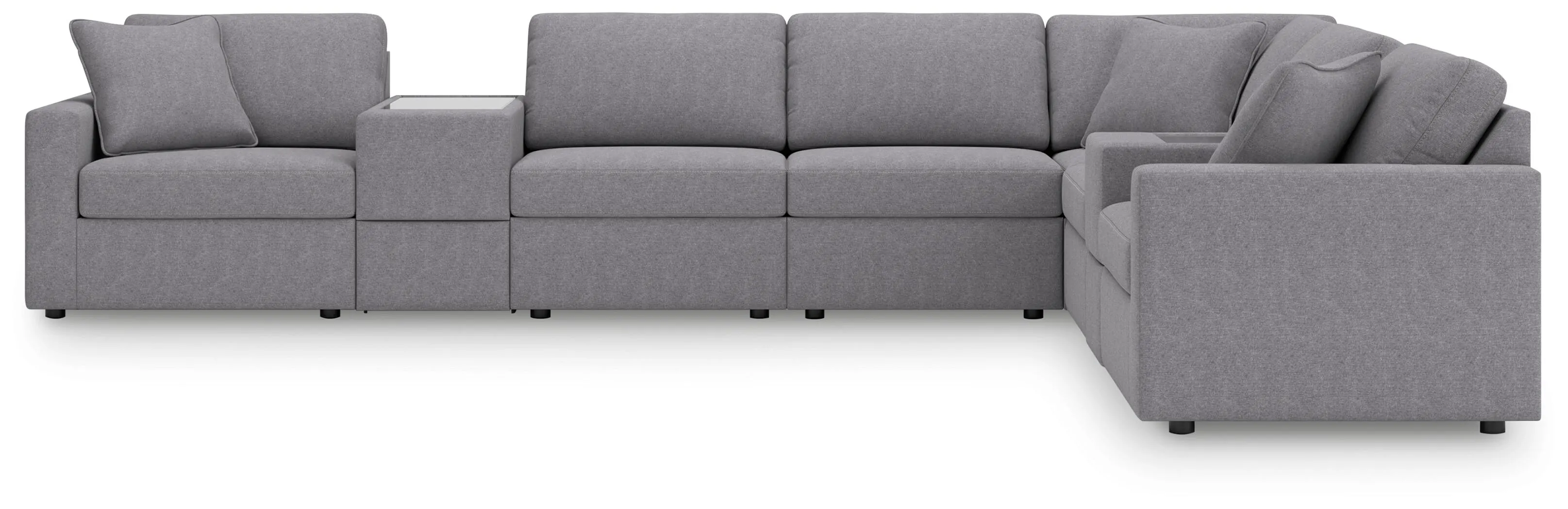 Modmax 8-Piece Sectional — Black/Gray — view 4