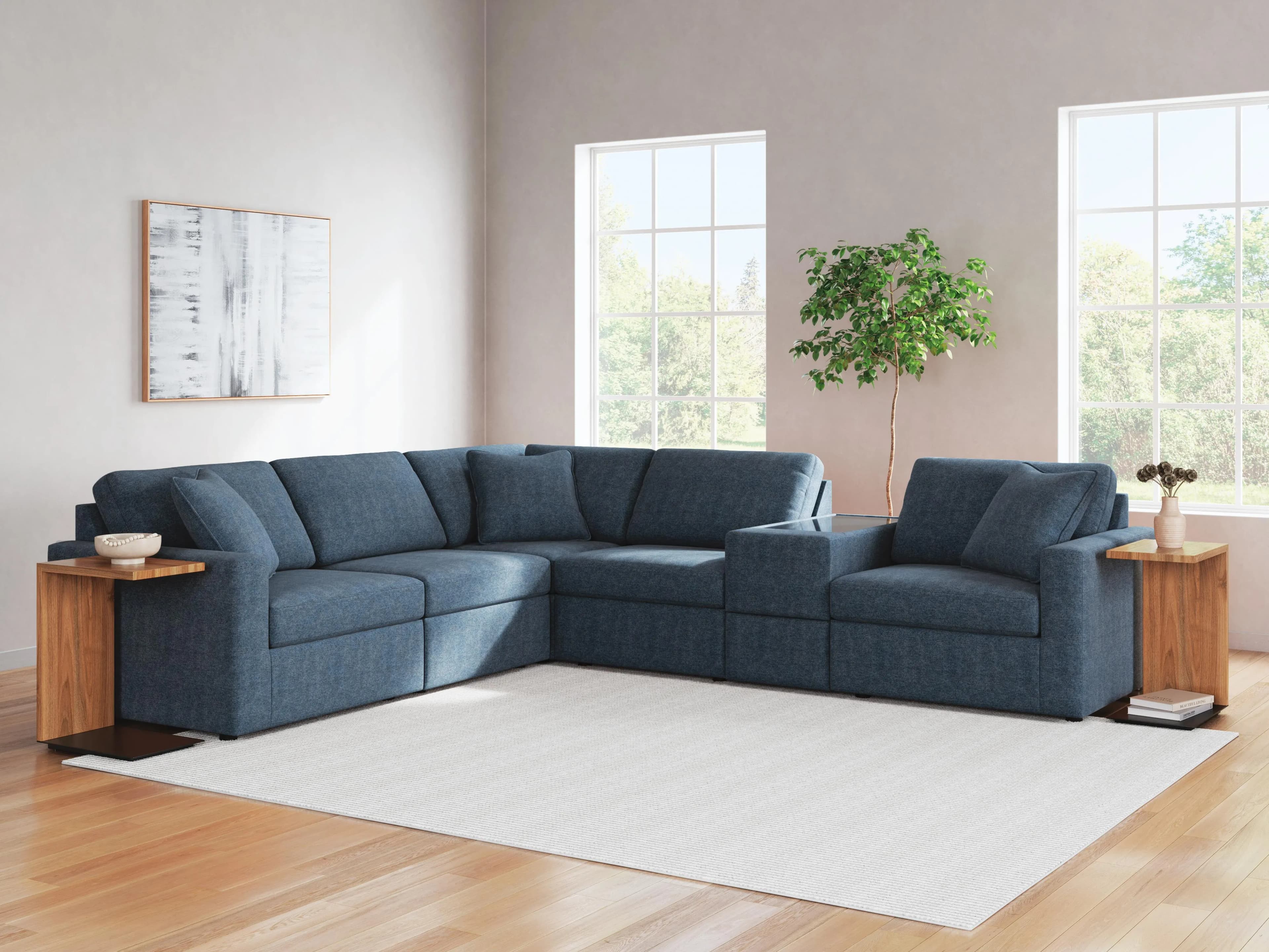 Modmax 6-Piece Sectional — Blue — view 2