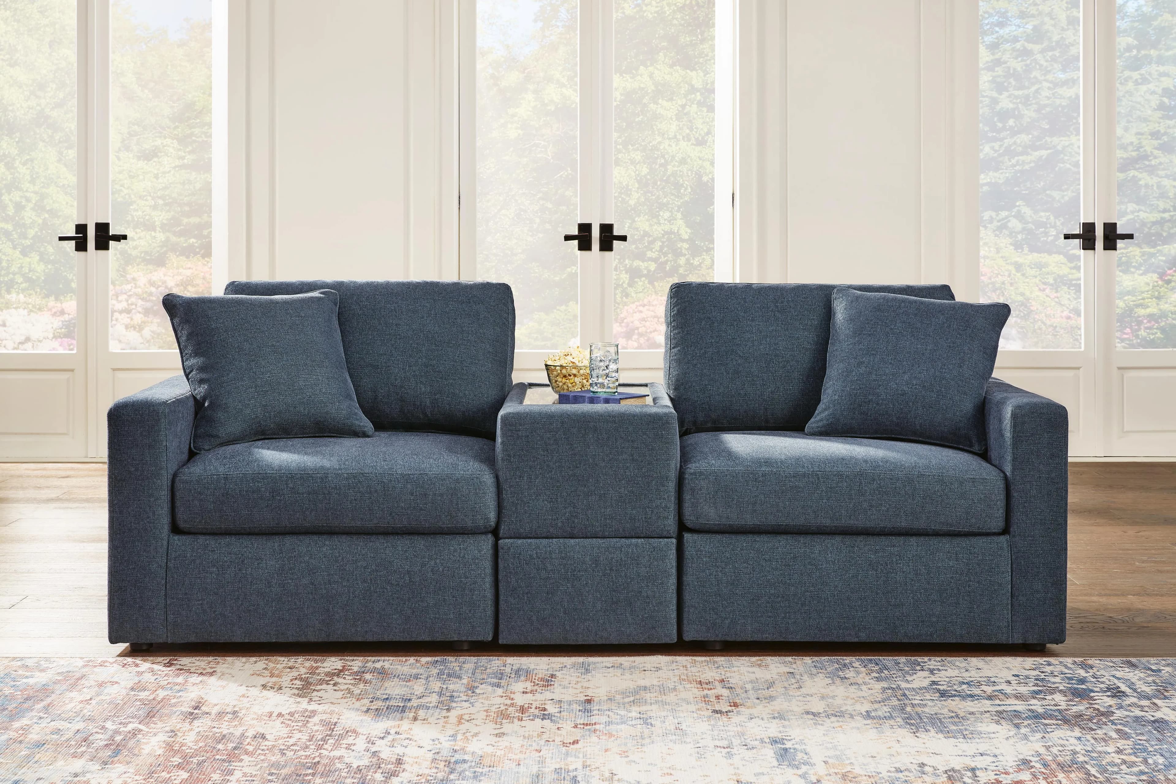 Modmax 3-Piece Sectional — Blue — view 2