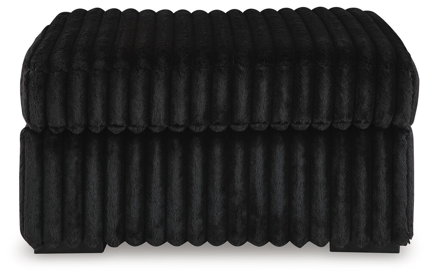 Midnight-Madness Oversized Accent Ottoman — Black/Gray — view 3
