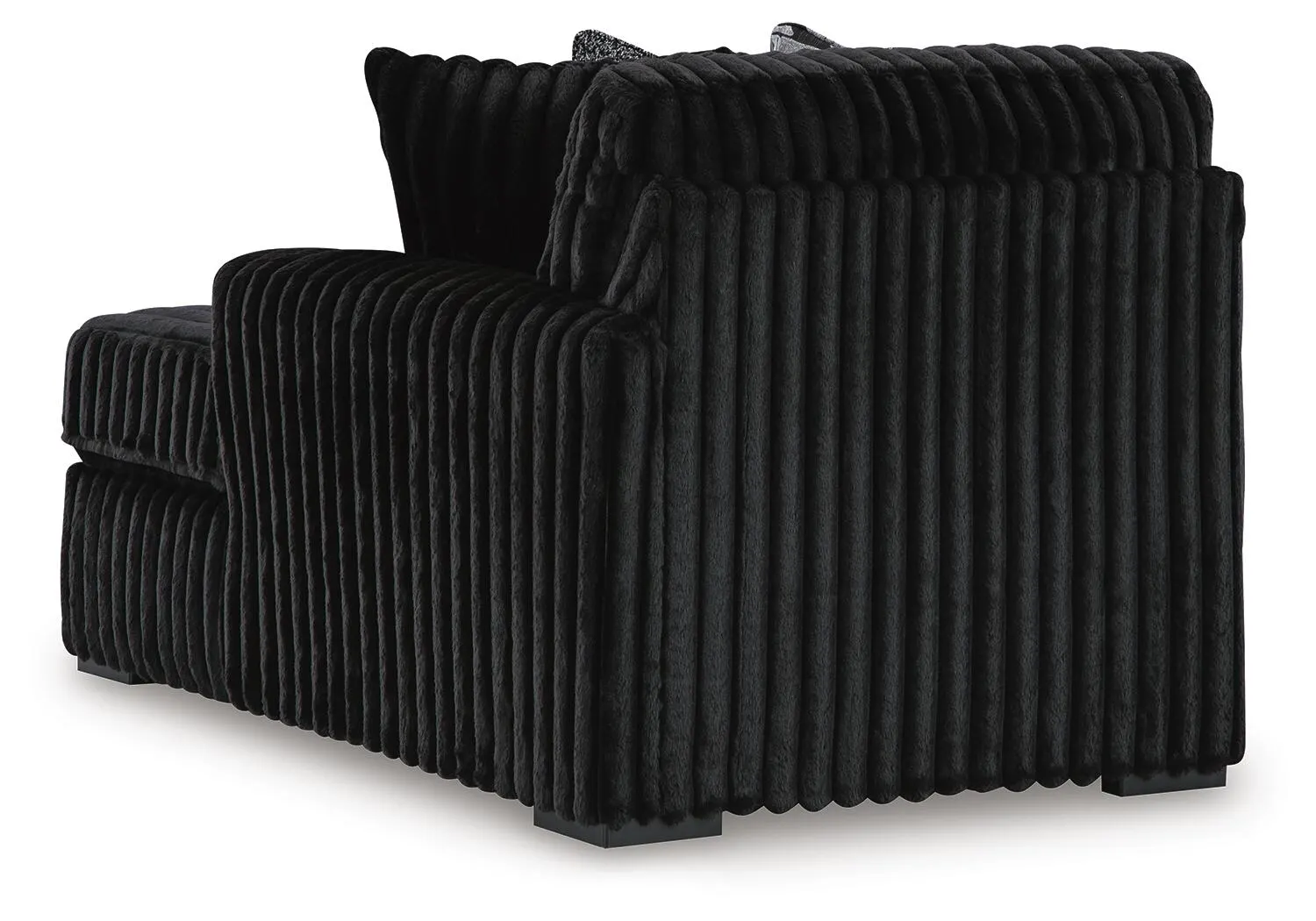 Midnight-Madness 3-Piece Sectional with Chaise — Onyx — view 5