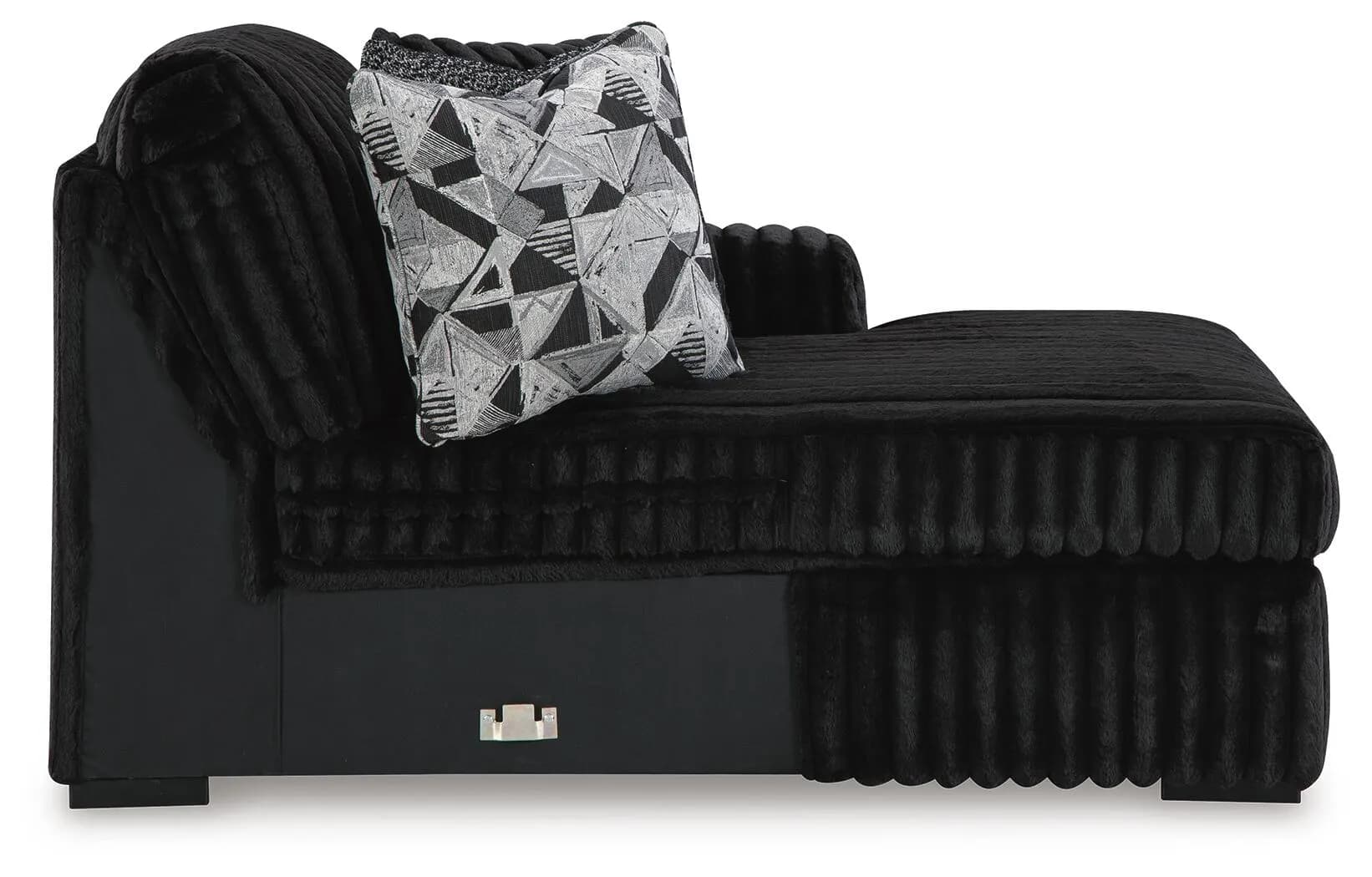 Midnight-Madness 3-Piece Sectional with Chaise — Onyx — view 6