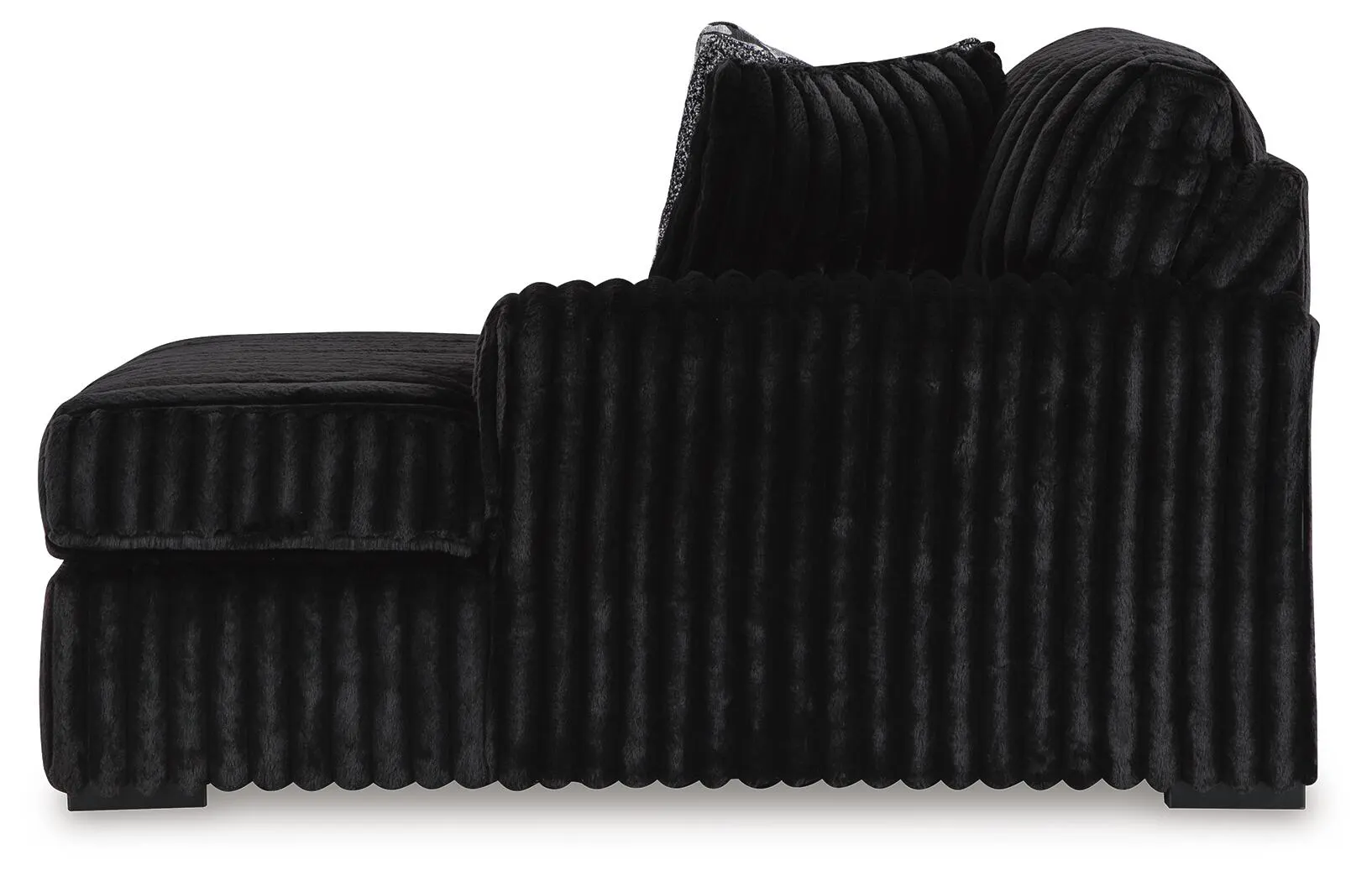 Midnight-Madness 3-Piece Sectional with Chaise — Onyx — view 4