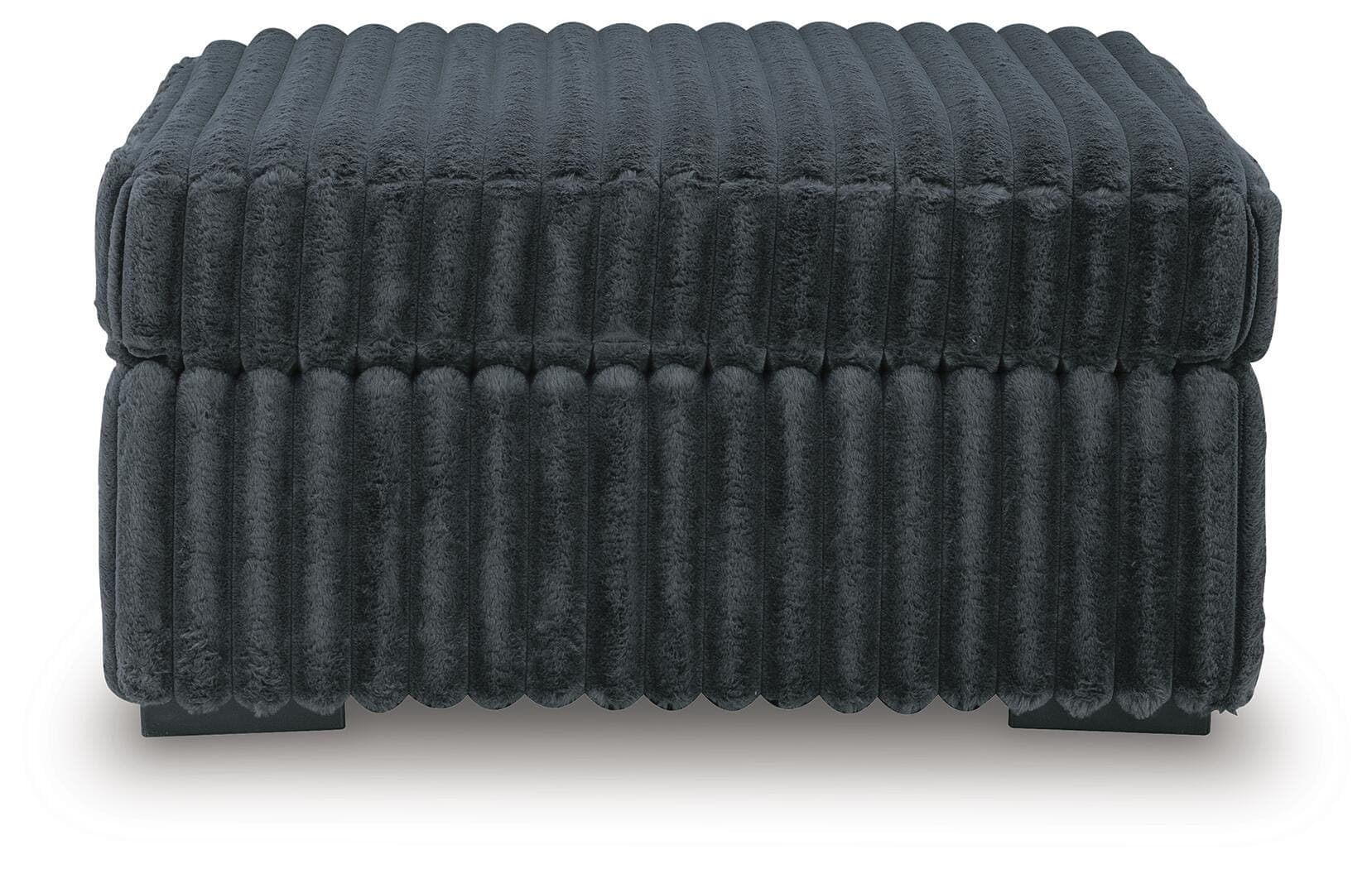 Midnight-Madness Oversized Accent Ottoman — Black/Gray — view 3