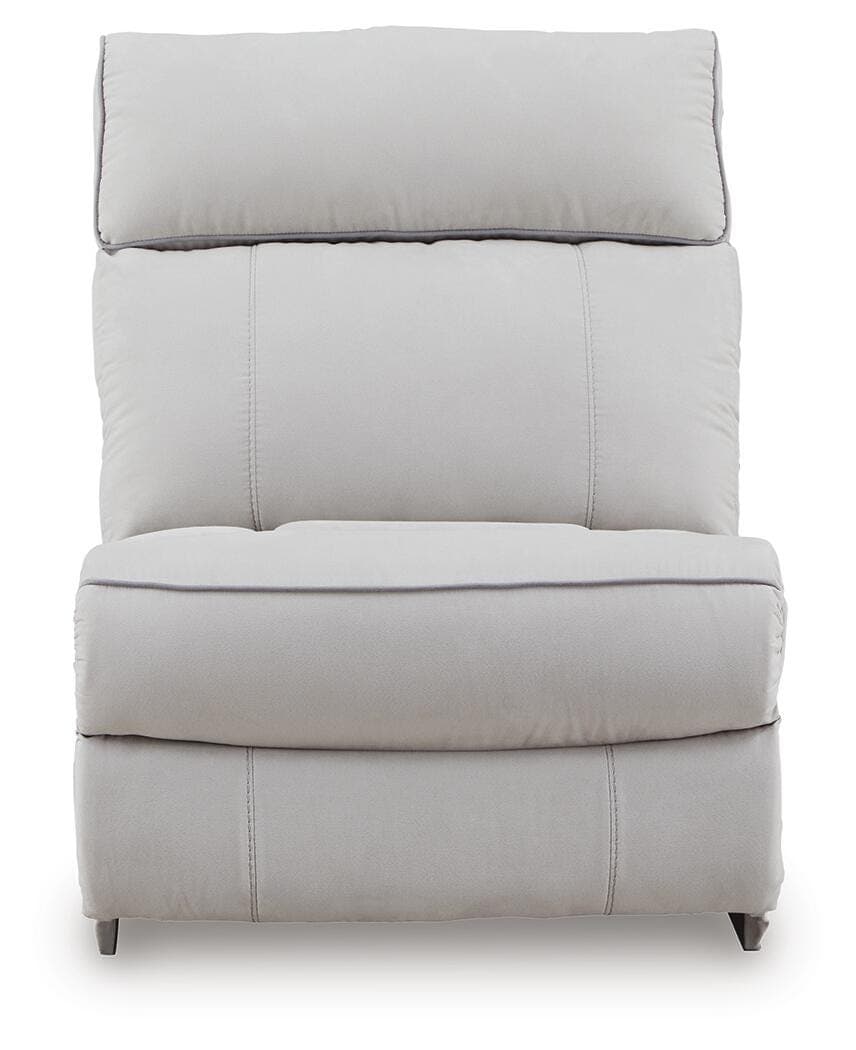 Grafton Pike 7-Piece Reclining Sectional with Storage Consoles — Pearl/Ash — view 4