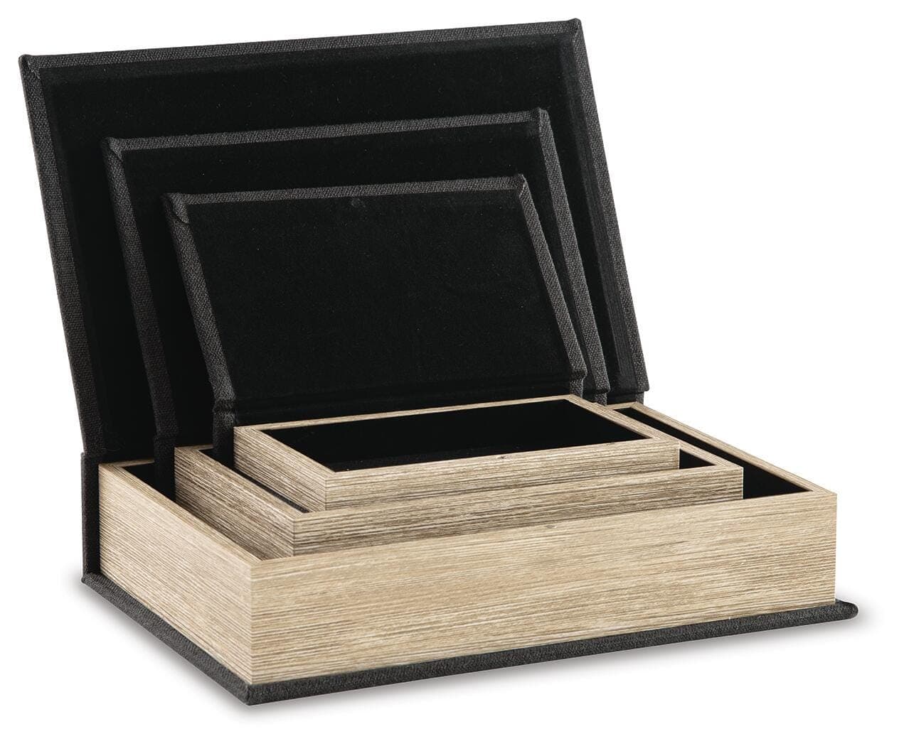 Jolina Box (Set of 3) — Black/Gray — view 5