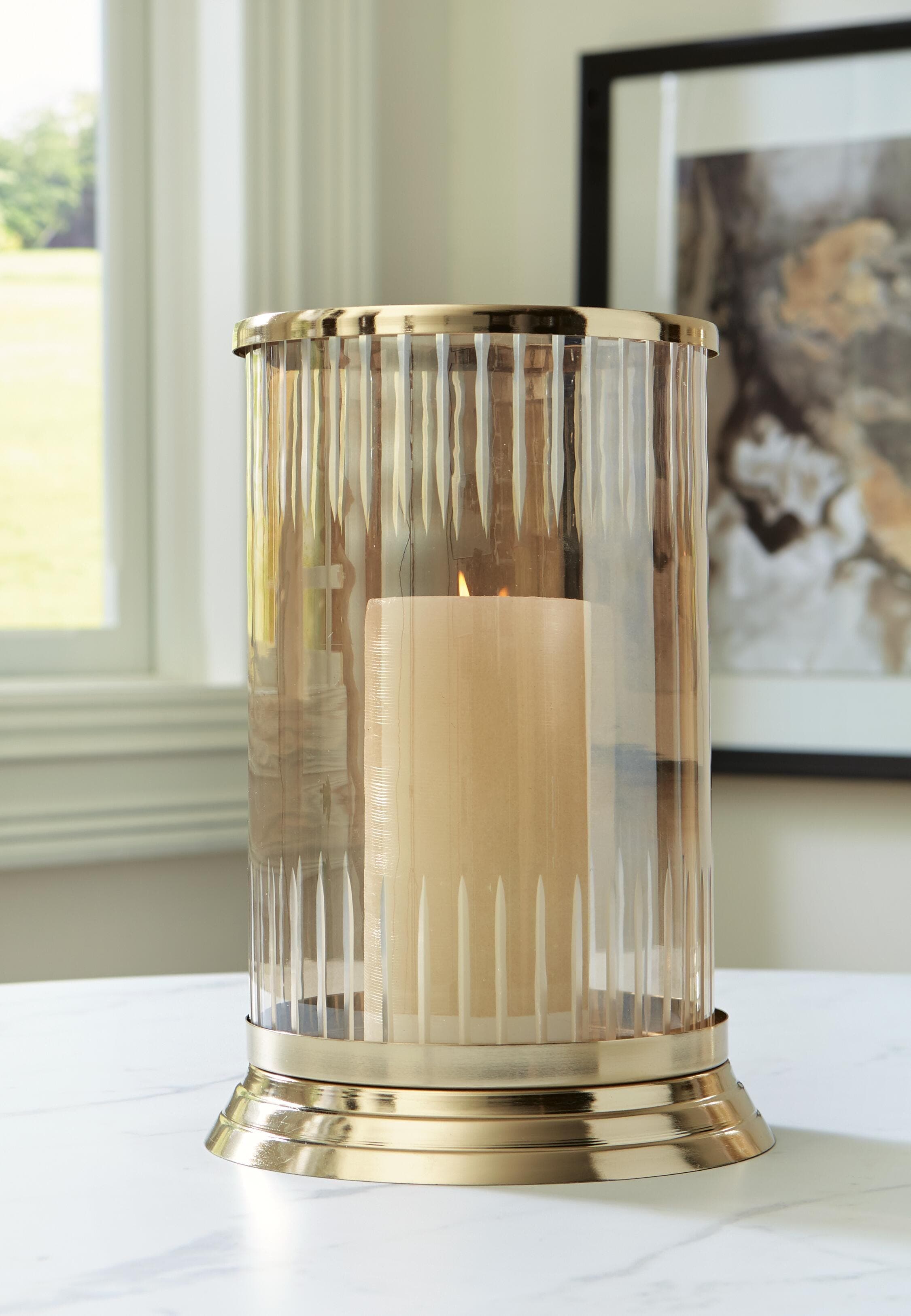 Aavinson Candle Holder — Transparent;Metallic — view 2