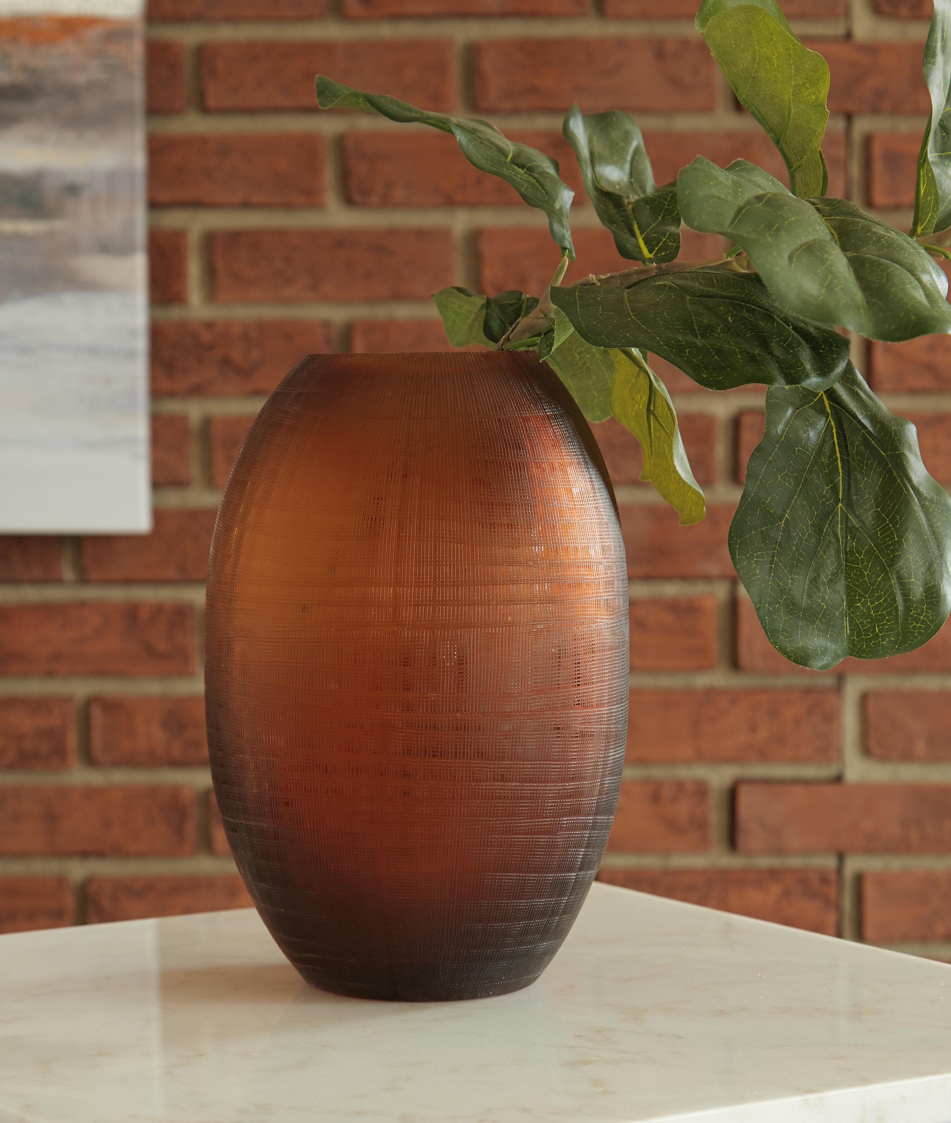 Embersen Vase (Set of 2) — Brown/Beige — view 2