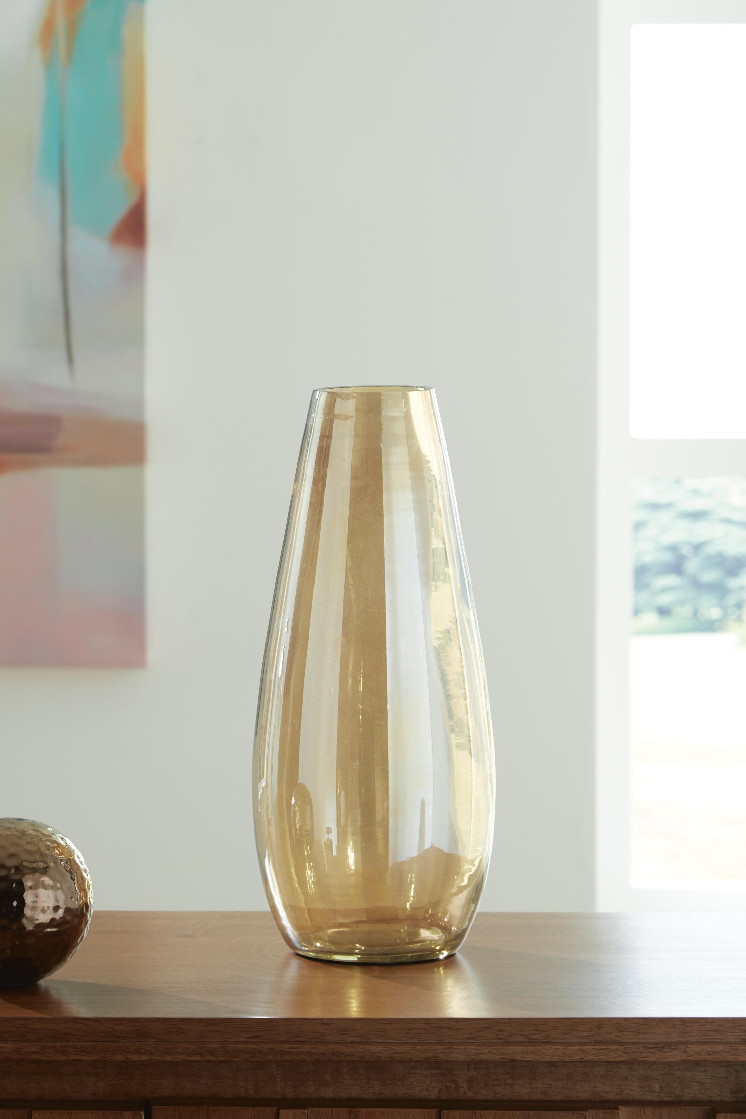 Rhettman Vase — Transparent;Yellow;Brown/Beige — view 2