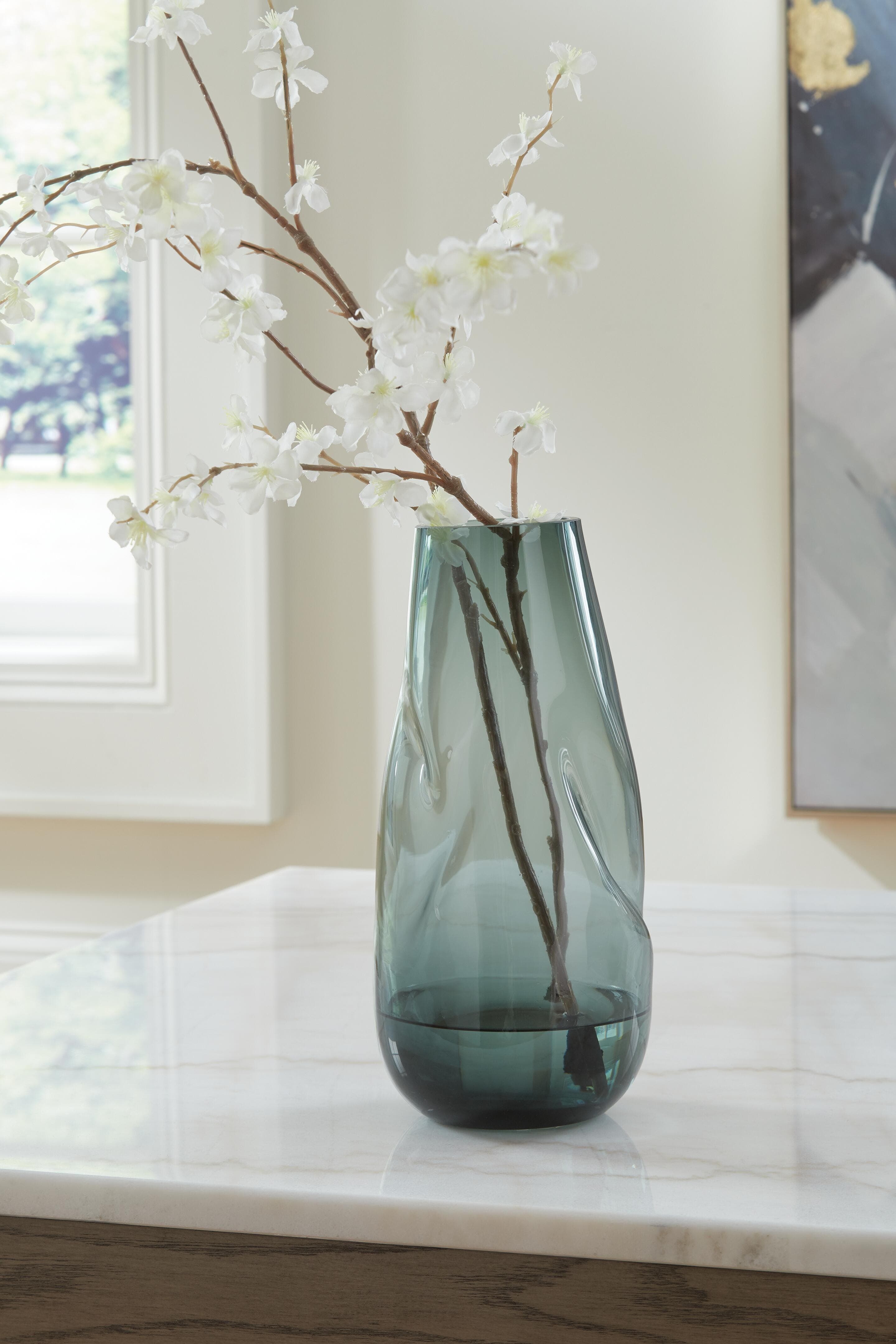 Beamund Vase (Set of 2) — Blue — view 2