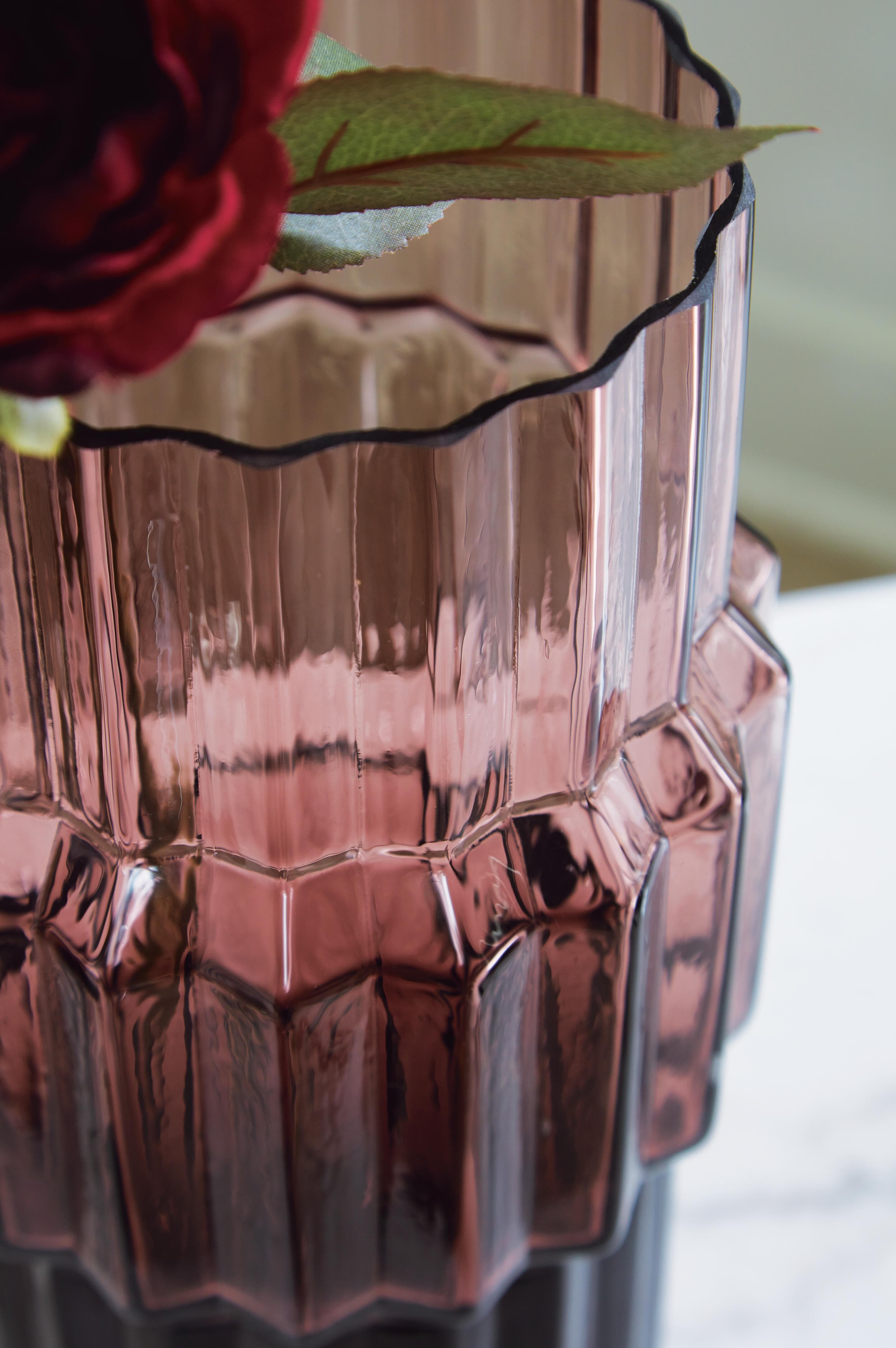 Dorlow Vase (Set of 2) — Transparent;Purple;Brown/Beige — view 4