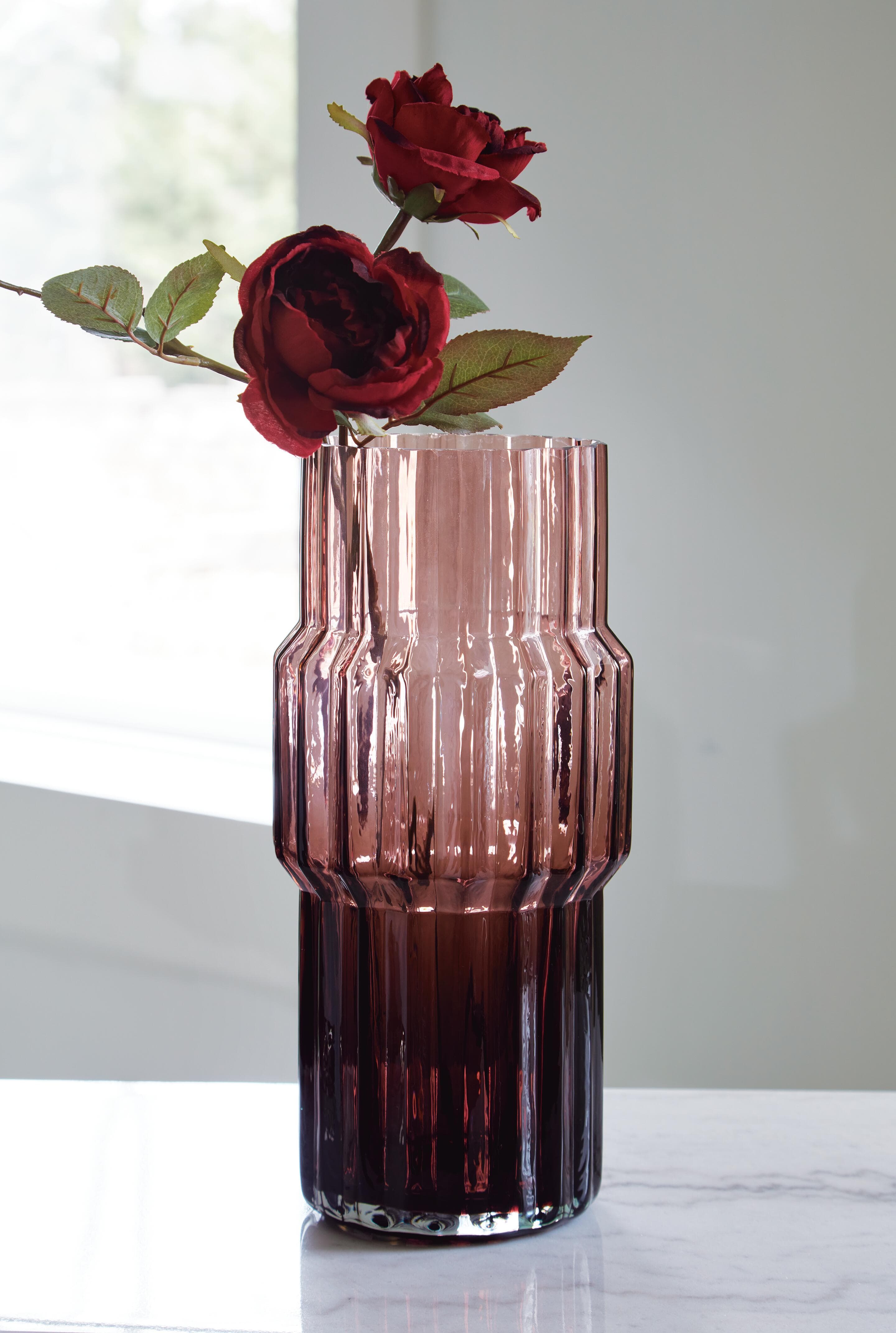 Dorlow Vase (Set of 2) — Transparent;Purple;Brown/Beige — view 2