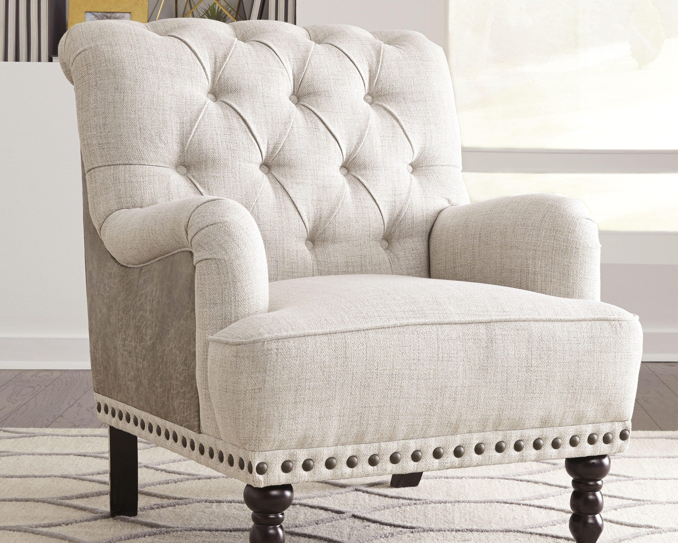 Tartonelle Accent Chair — Brown/Beige — view 2