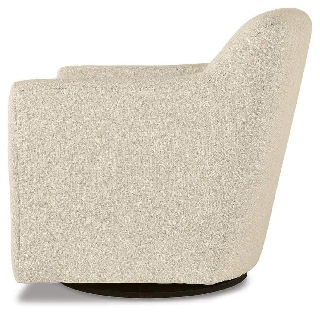 Bradney Swivel Accent Chair — Brown/Beige — view 4
