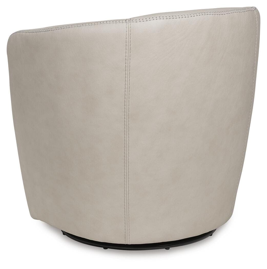 Kierreys Swivel Accent Chair — Bone — view 5