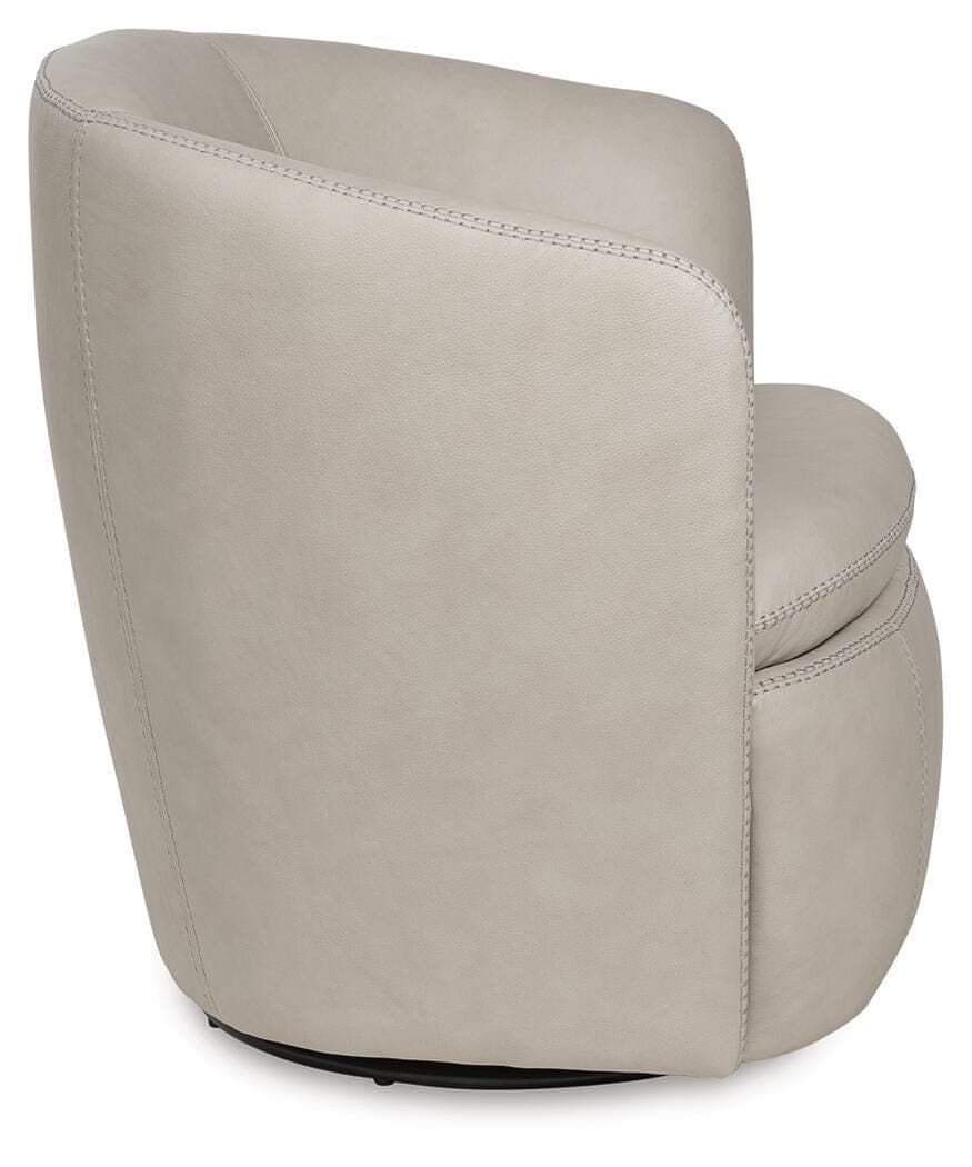 Kierreys Swivel Accent Chair — Bone — view 4