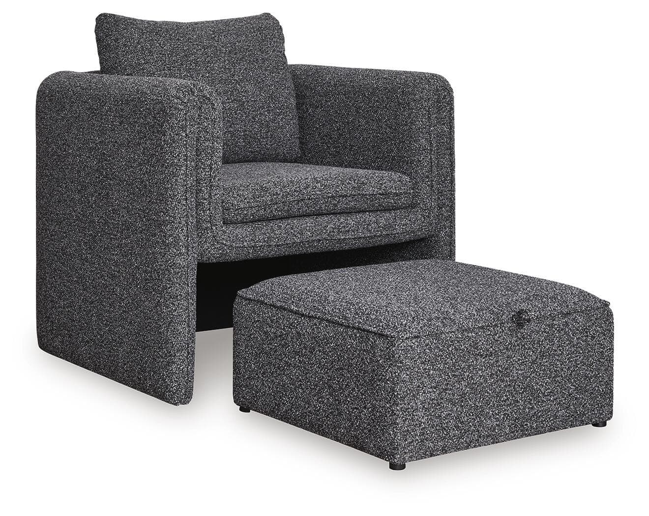 Vreni Accent Chair — Charcoal/Black — view 3