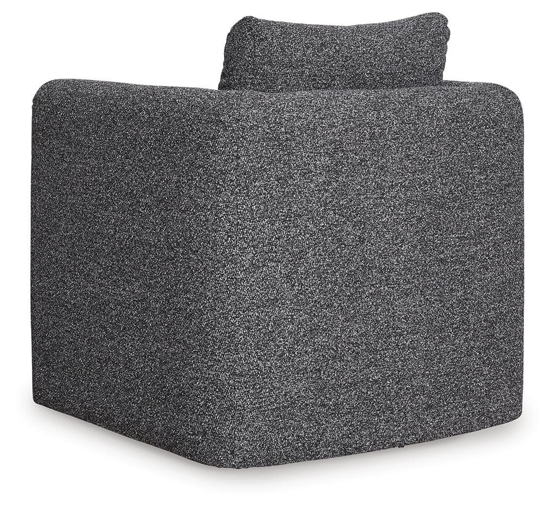 Vreni Accent Chair — Charcoal/Black — view 5