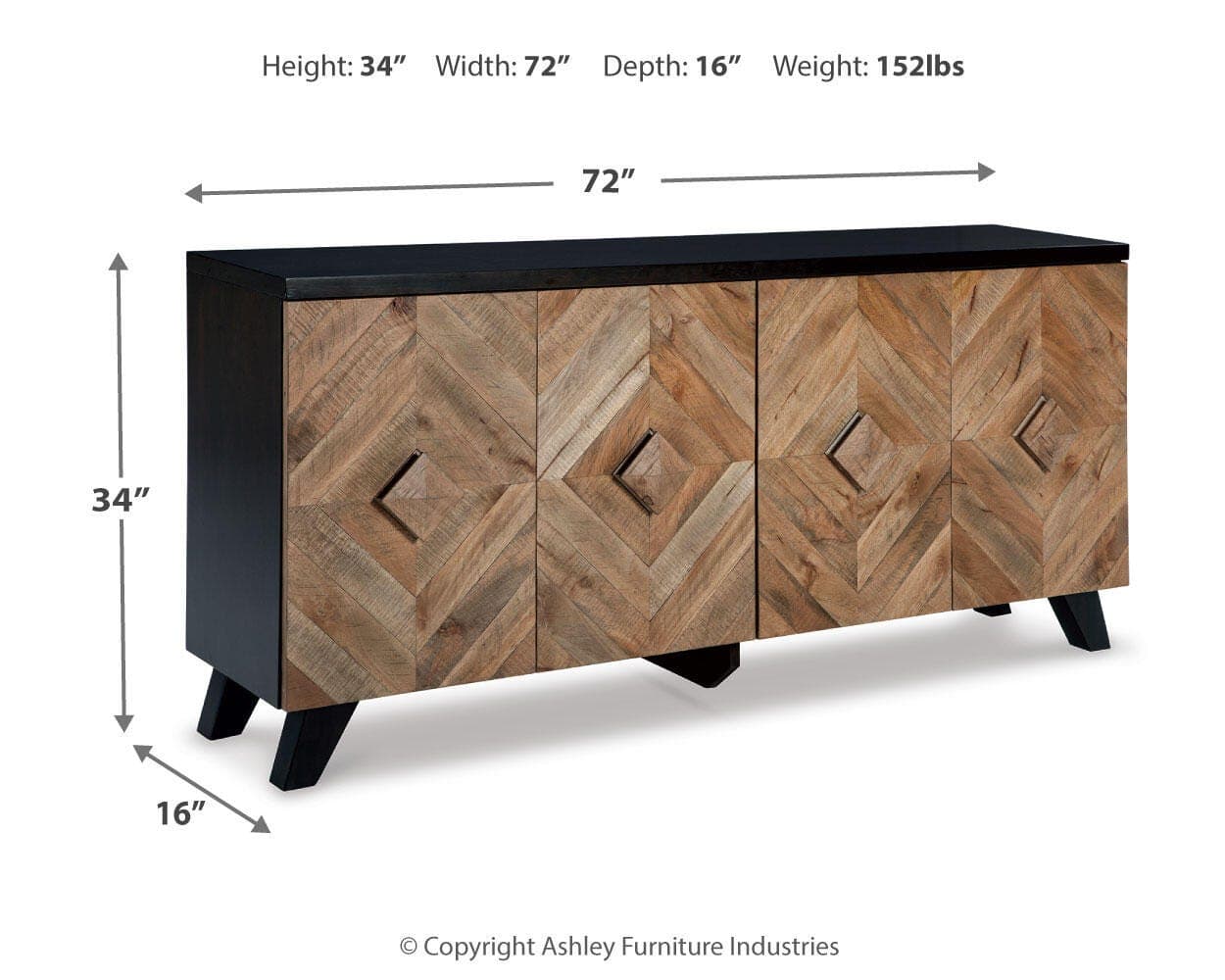 Robin Ridge Accent Cabinet — Brown/Beige — view 3