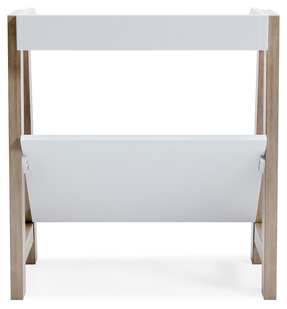 Blariden Small Bookcase — White;Brown/Beige — view 6