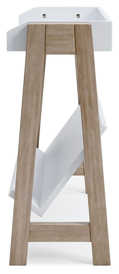Blariden Small Bookcase — White;Brown/Beige — view 7