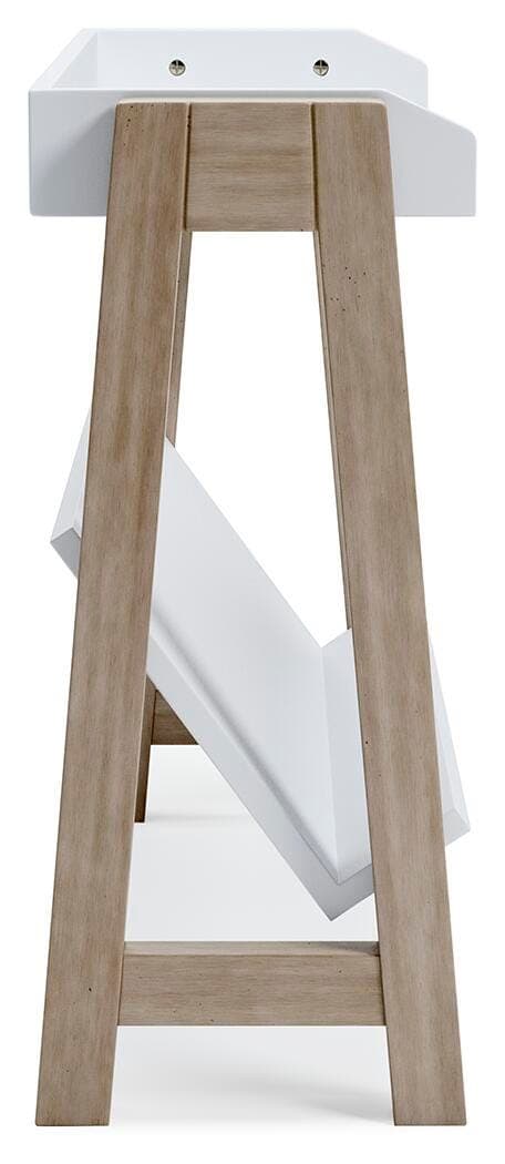 Blariden Small Bookcase — White;Brown/Beige — view 5