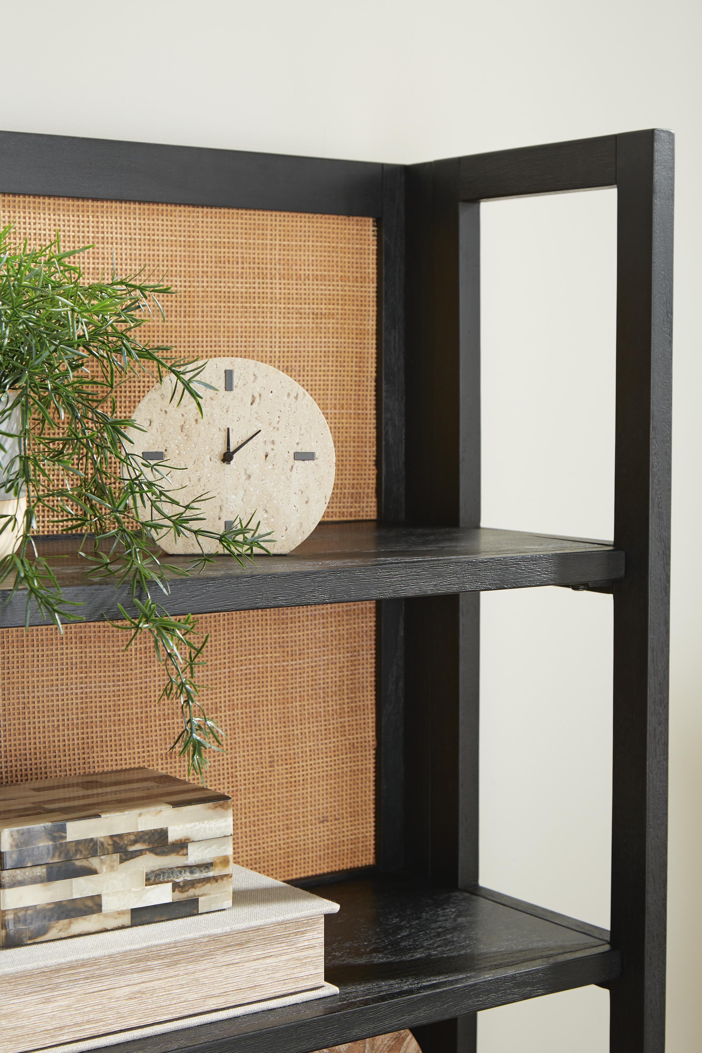 Abyard Bookcase — Black/Gray;Brown/Beige — view 5
