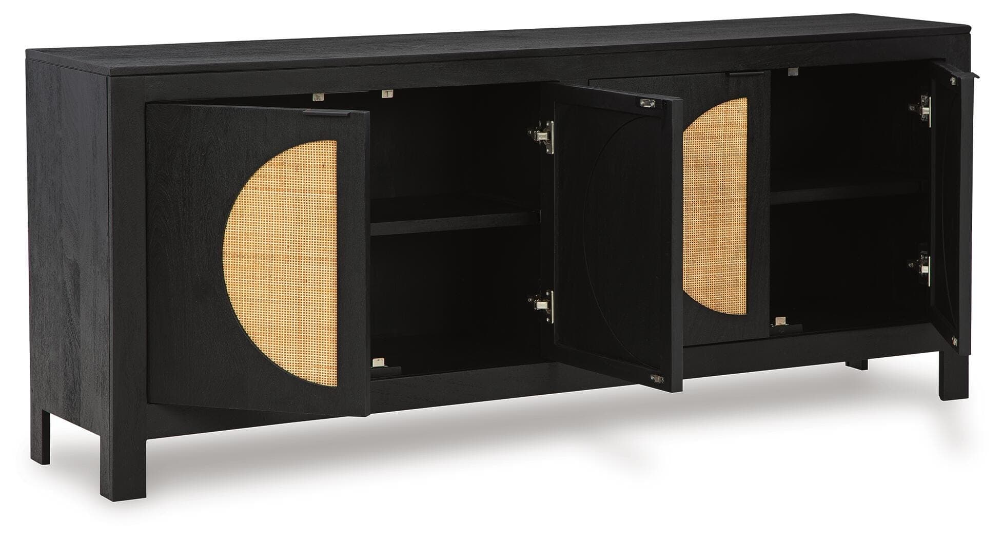 Cliffiings Accent Cabinet — Black/Gray;Brown/Beige — view 3