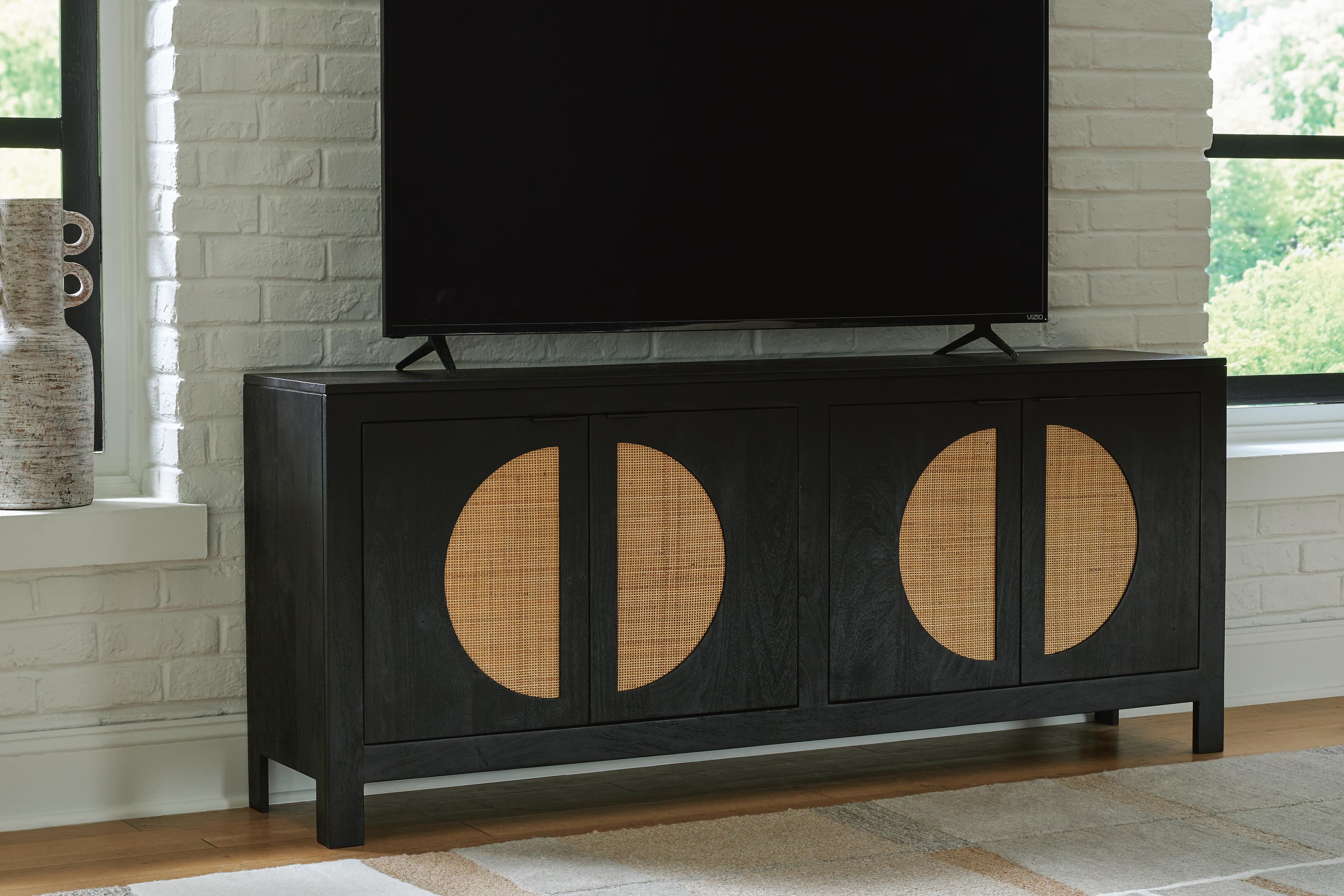 Cliffiings Accent Cabinet — Black/Gray;Brown/Beige — view 6