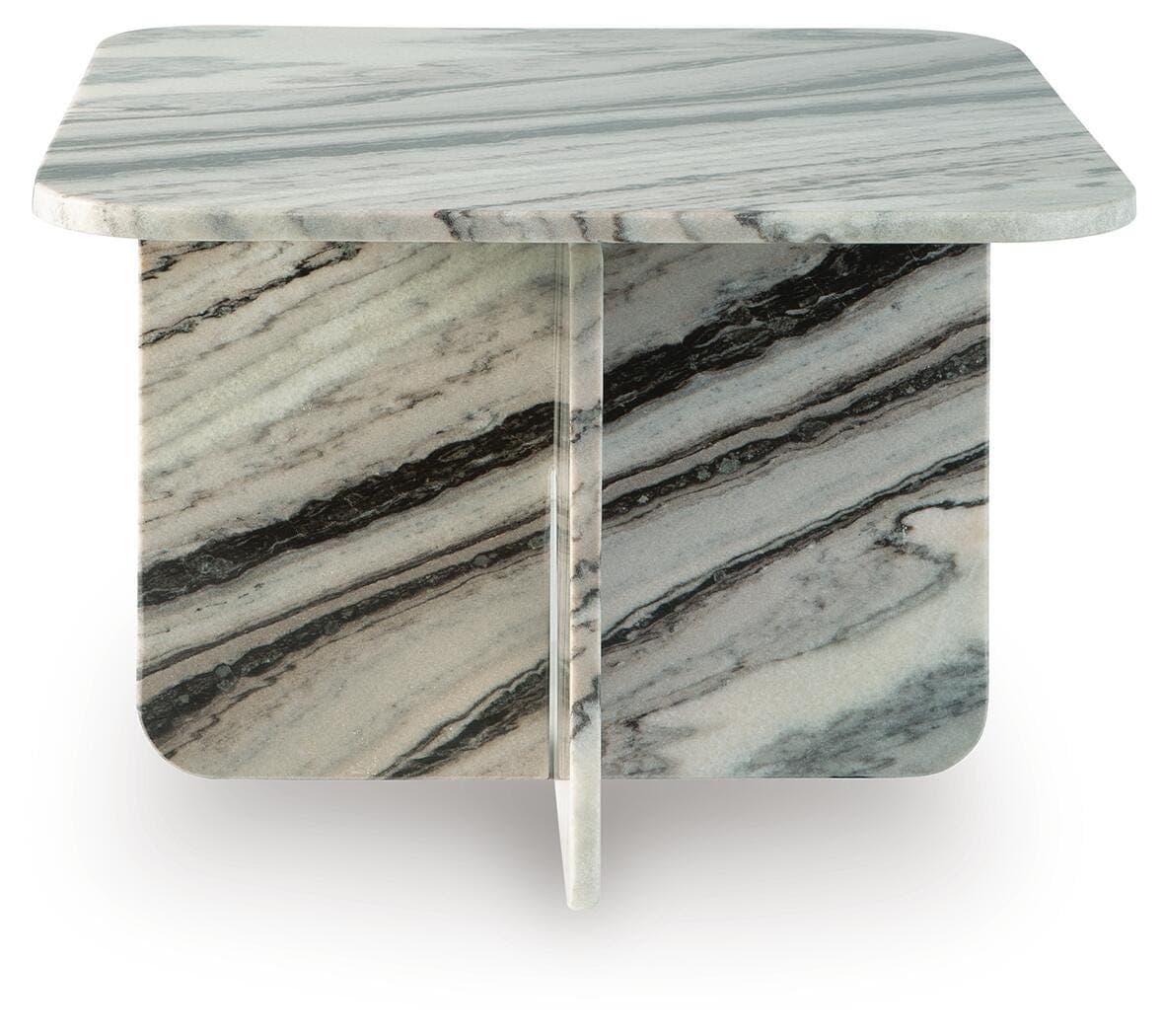 Baretton Accent Coffee Table — White;Black/Gray;Brown/Beige — view 3
