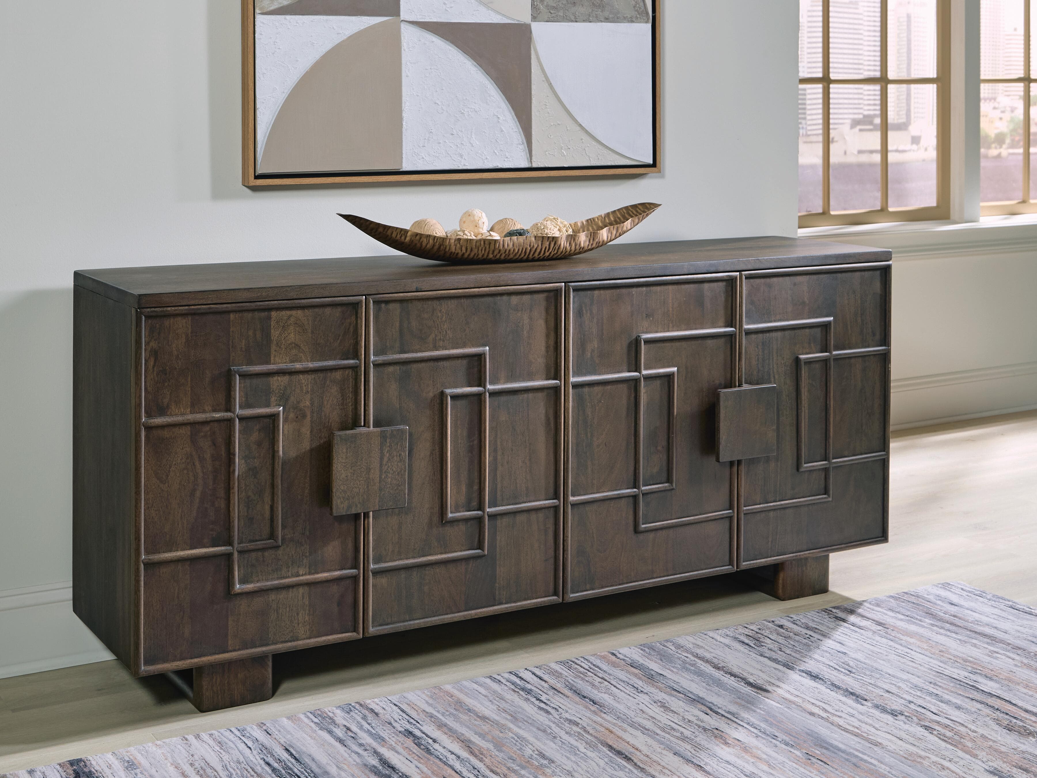 Cato Accent Cabinet — Dark Brown — view 2