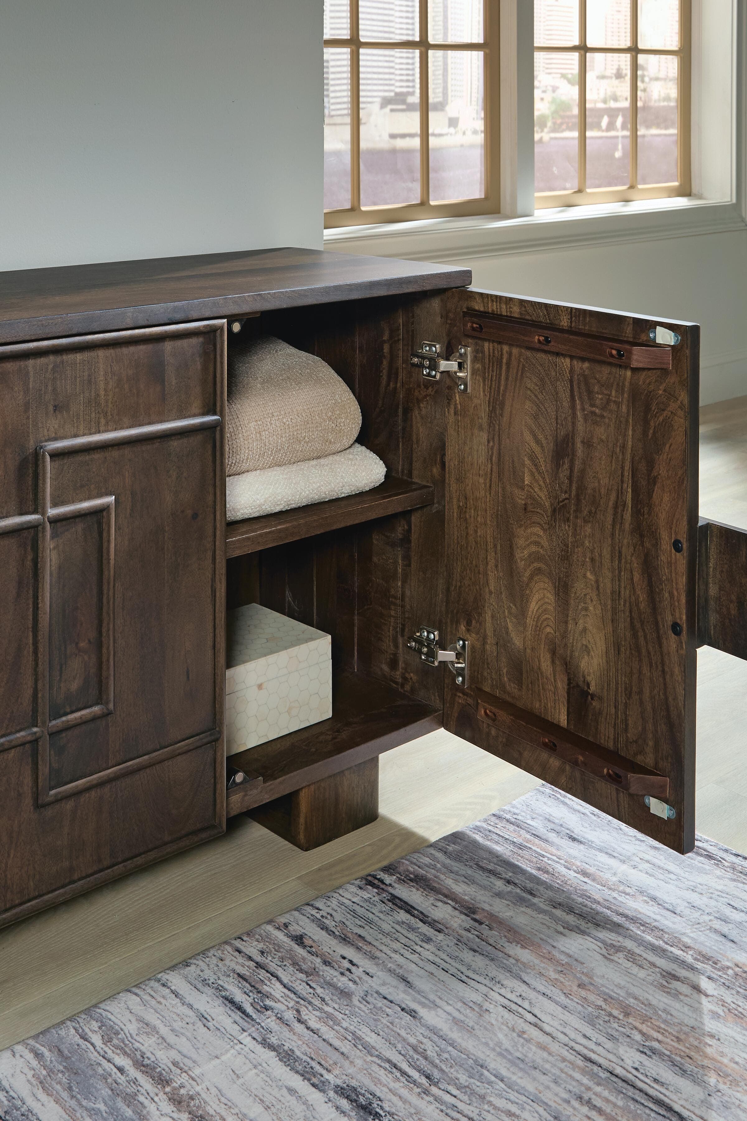 Cato Accent Cabinet — Dark Brown — view 7