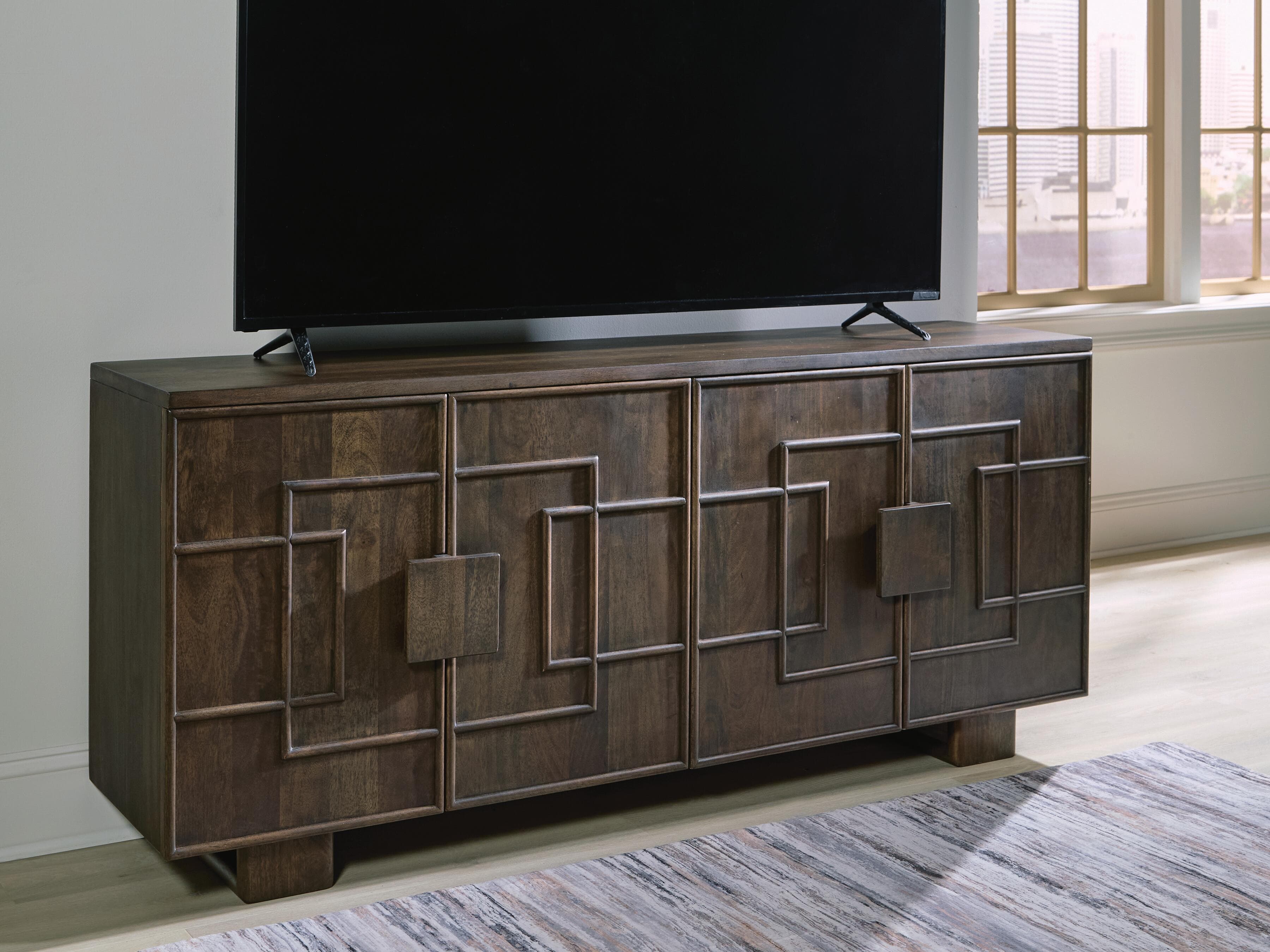 Cato Accent Cabinet — Dark Brown — view 6