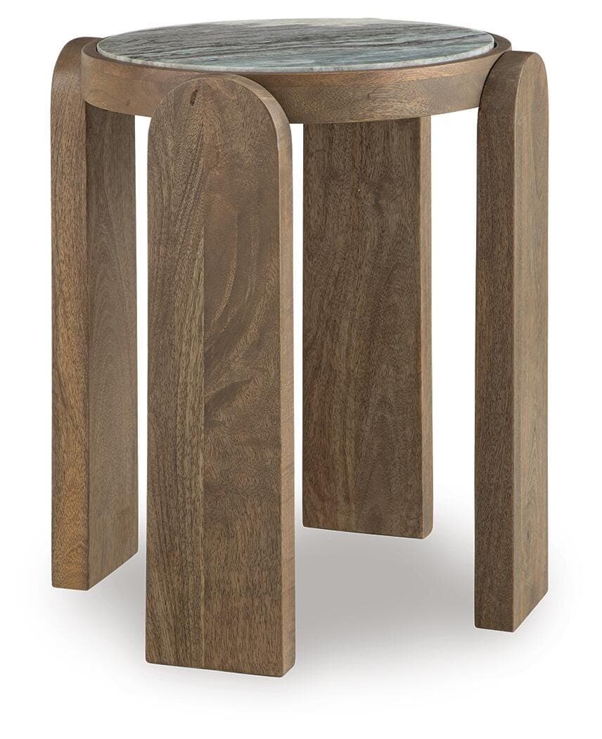 Gavrilley Accent Table — Gray/White/Brown — Middletown Furniture, Middletown OH