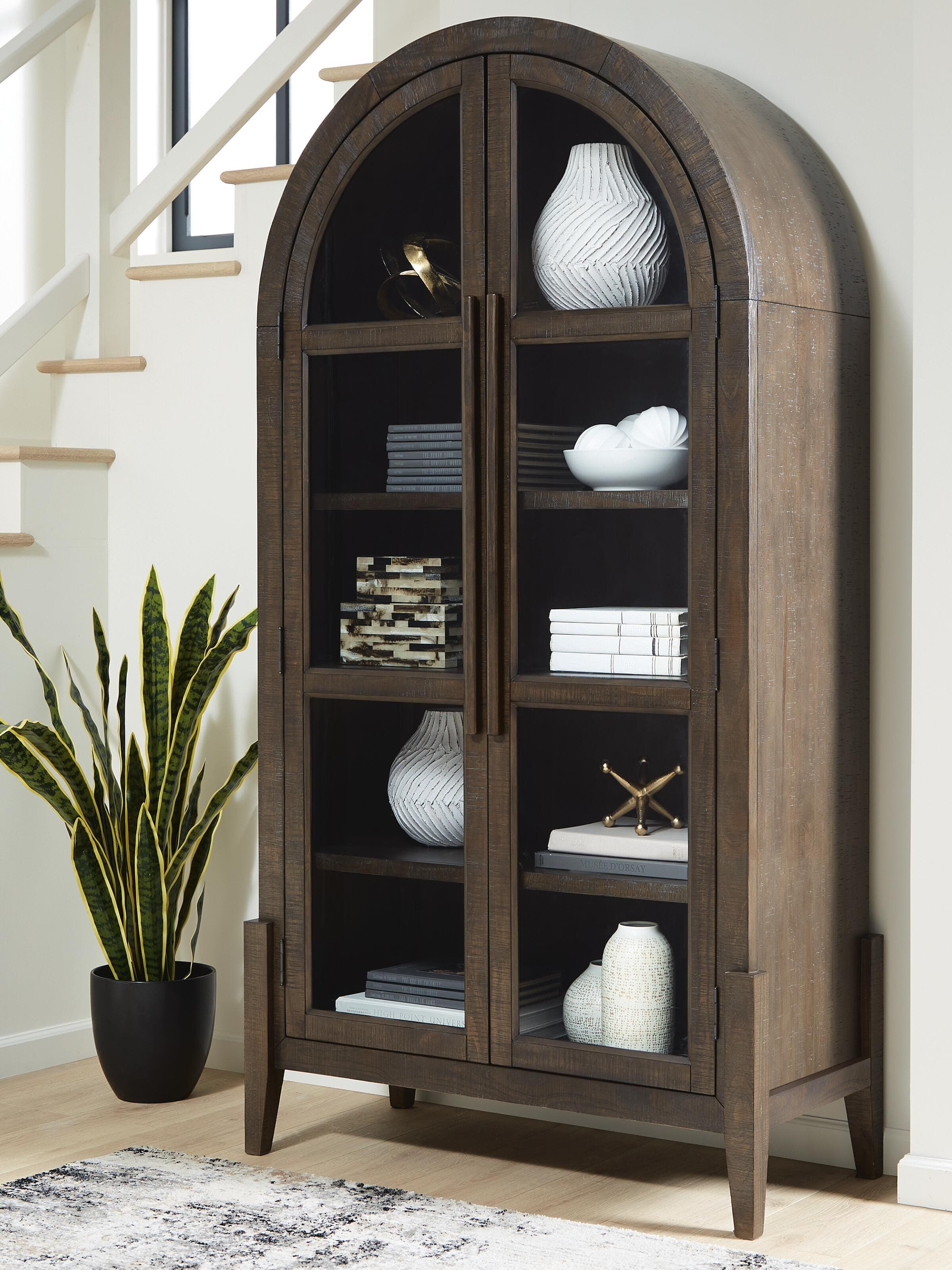 Benhall Accent Cabinet — Dark Brown — view 2