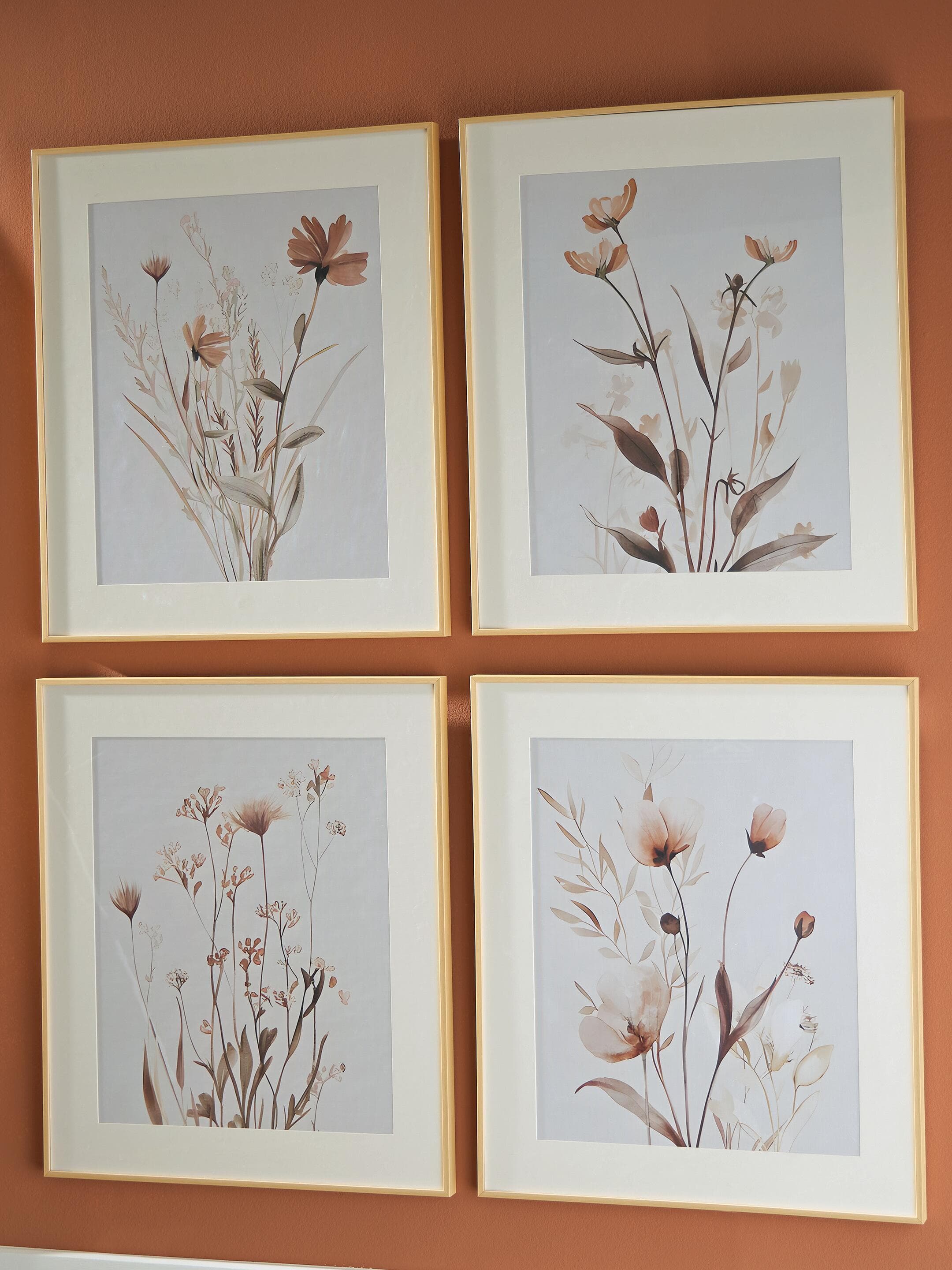 Chettings Wall Art (Set of 4) — Beige/Gray/Blush — view 2