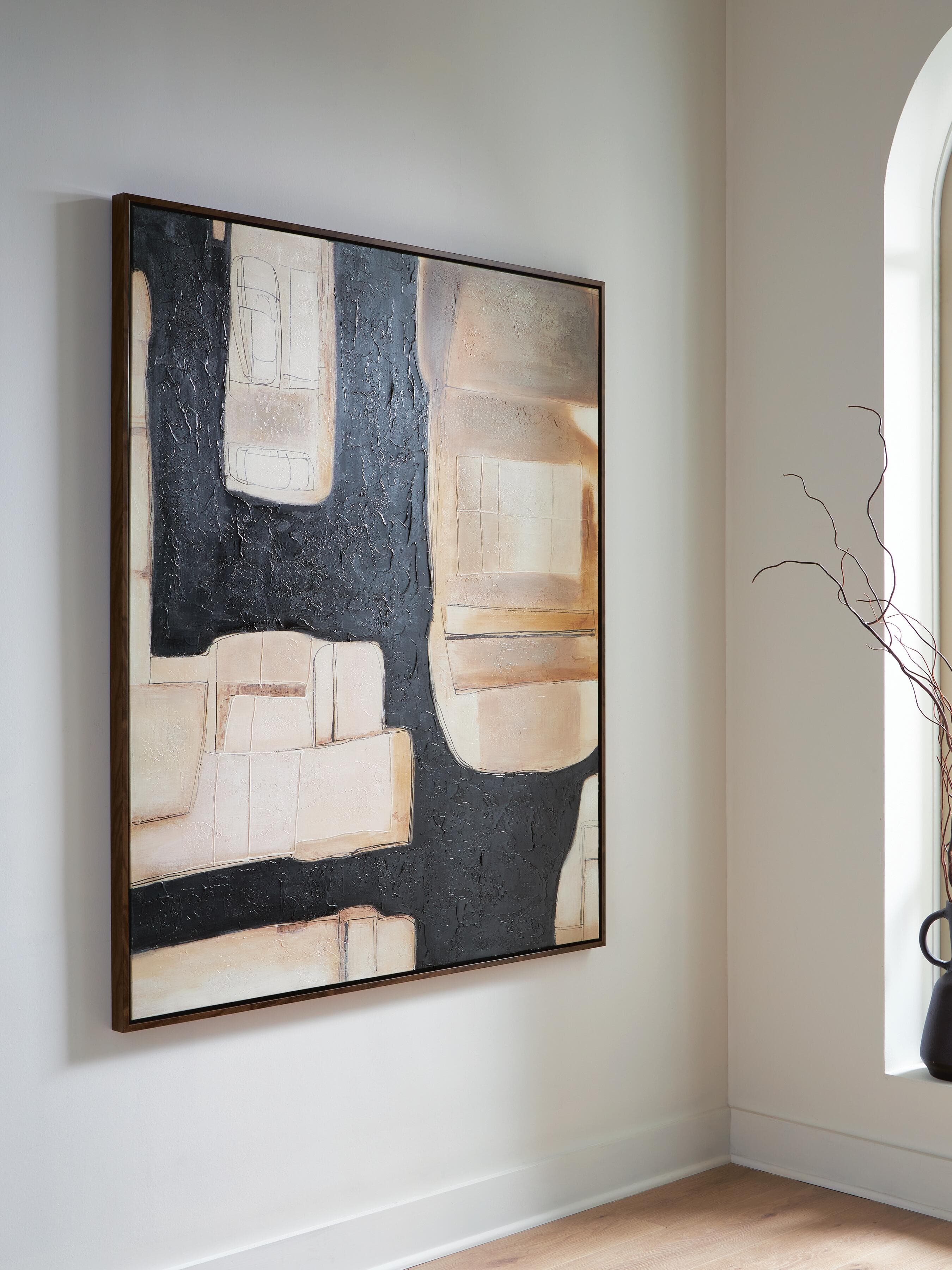 Feyville Wall Art — Black/Brown/Cream — view 2