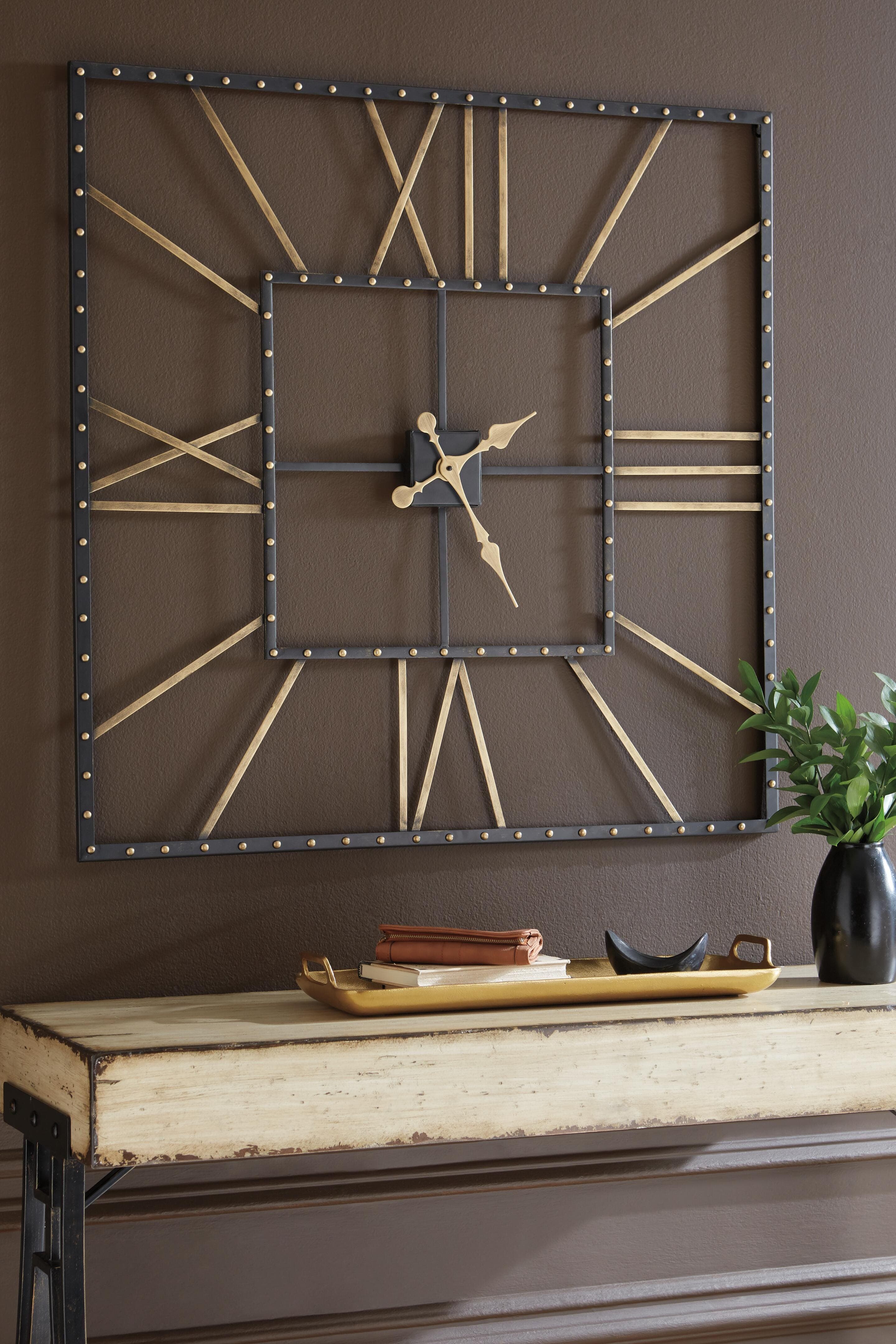 Thames Wall Clock — Metallic;Black/Gray — view 2
