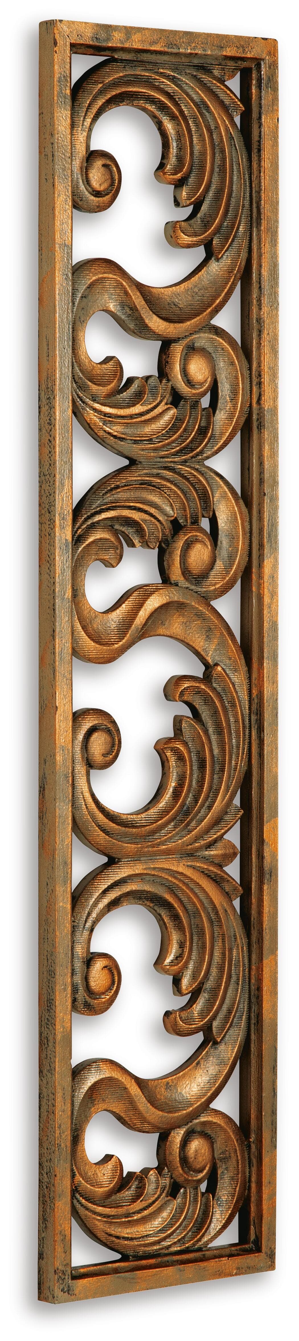 Candelario Wall Decor — Metallic;Brown/Beige — view 3
