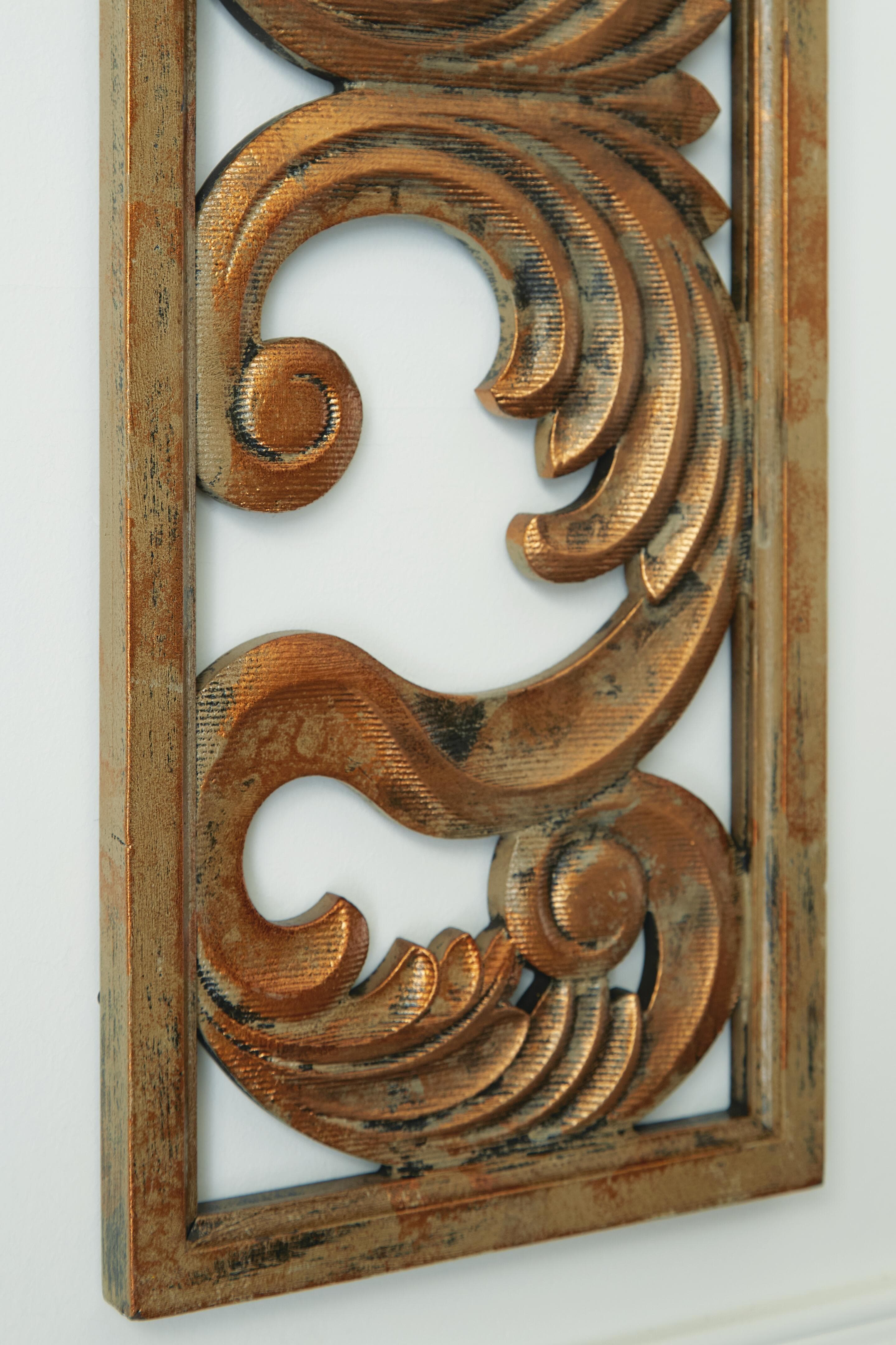 Candelario Wall Decor — Metallic;Brown/Beige — view 5