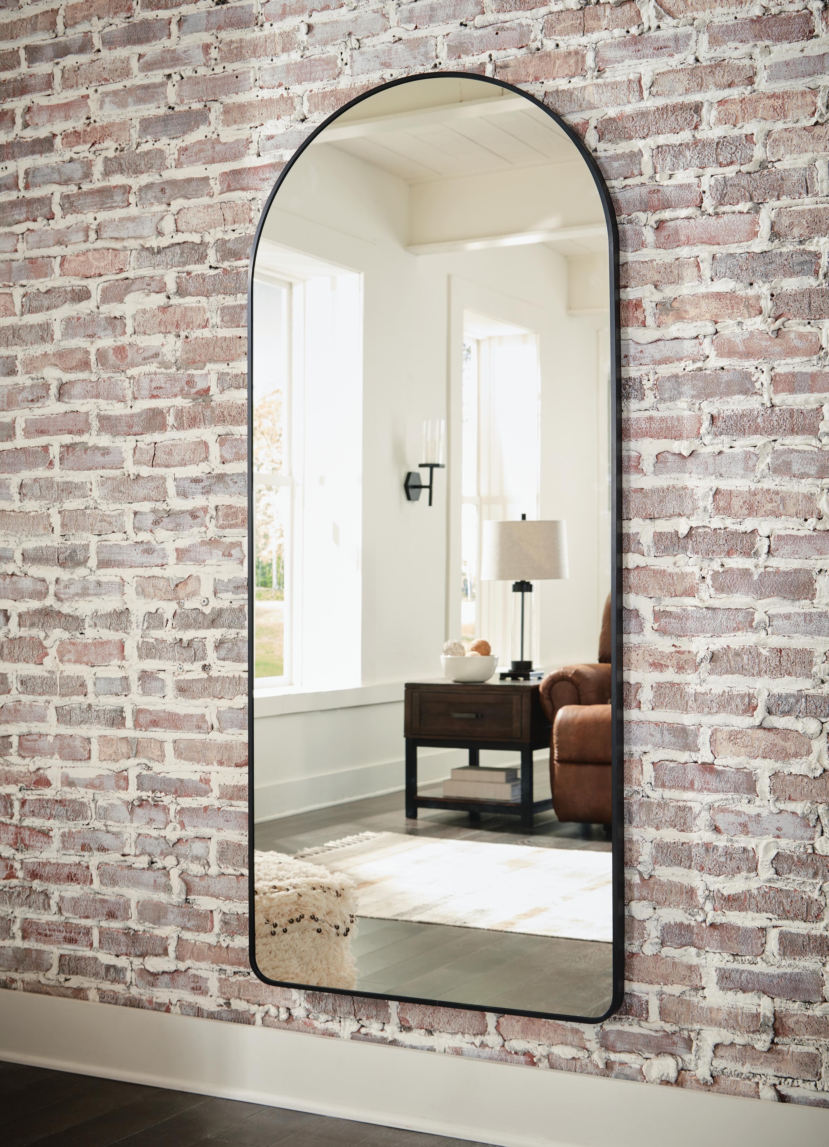 Sethall Floor Mirror — Black/Gray — view 2