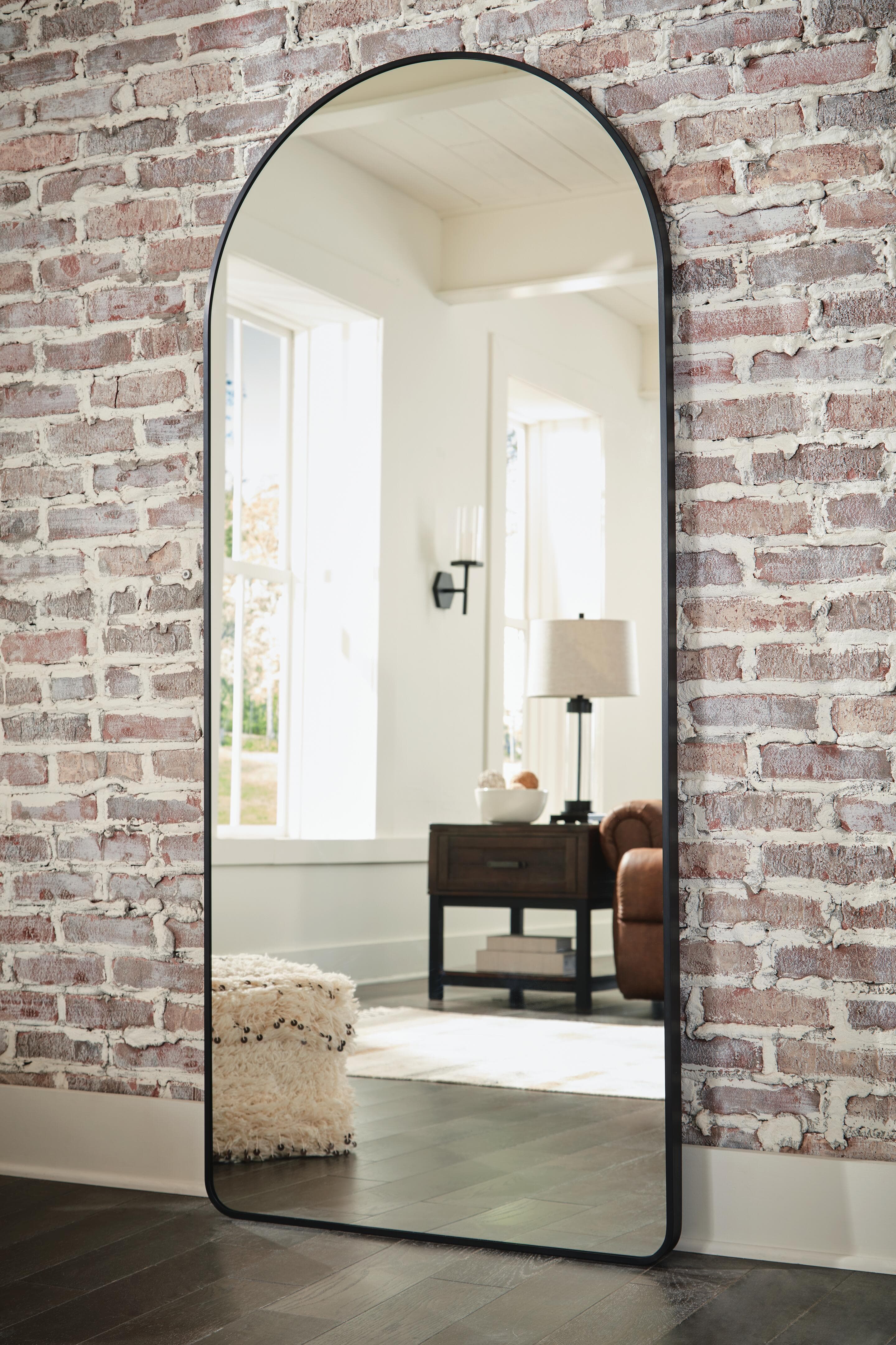 Sethall Floor Mirror — Black/Gray — view 5