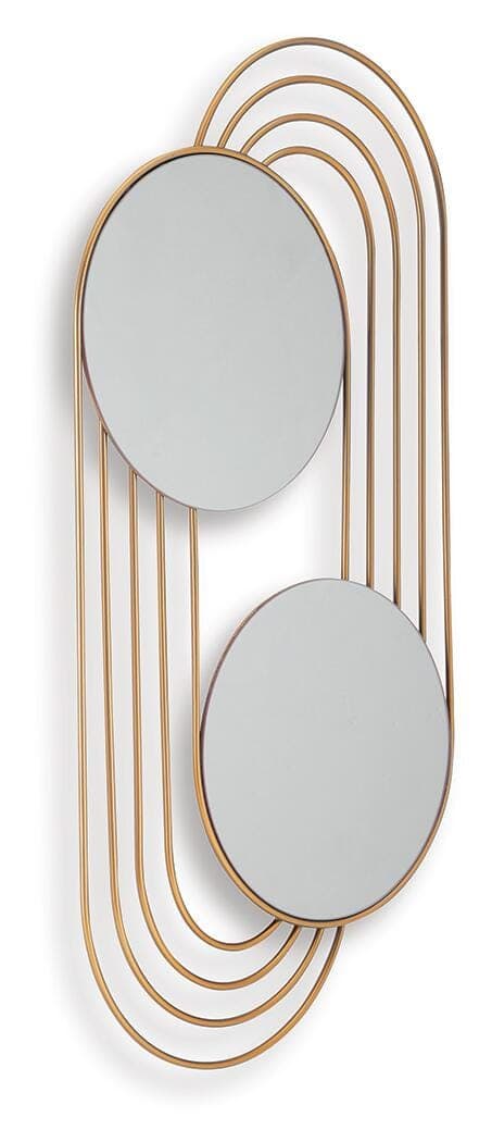 Warrenley Accent Mirror — Gold Finish — view 3