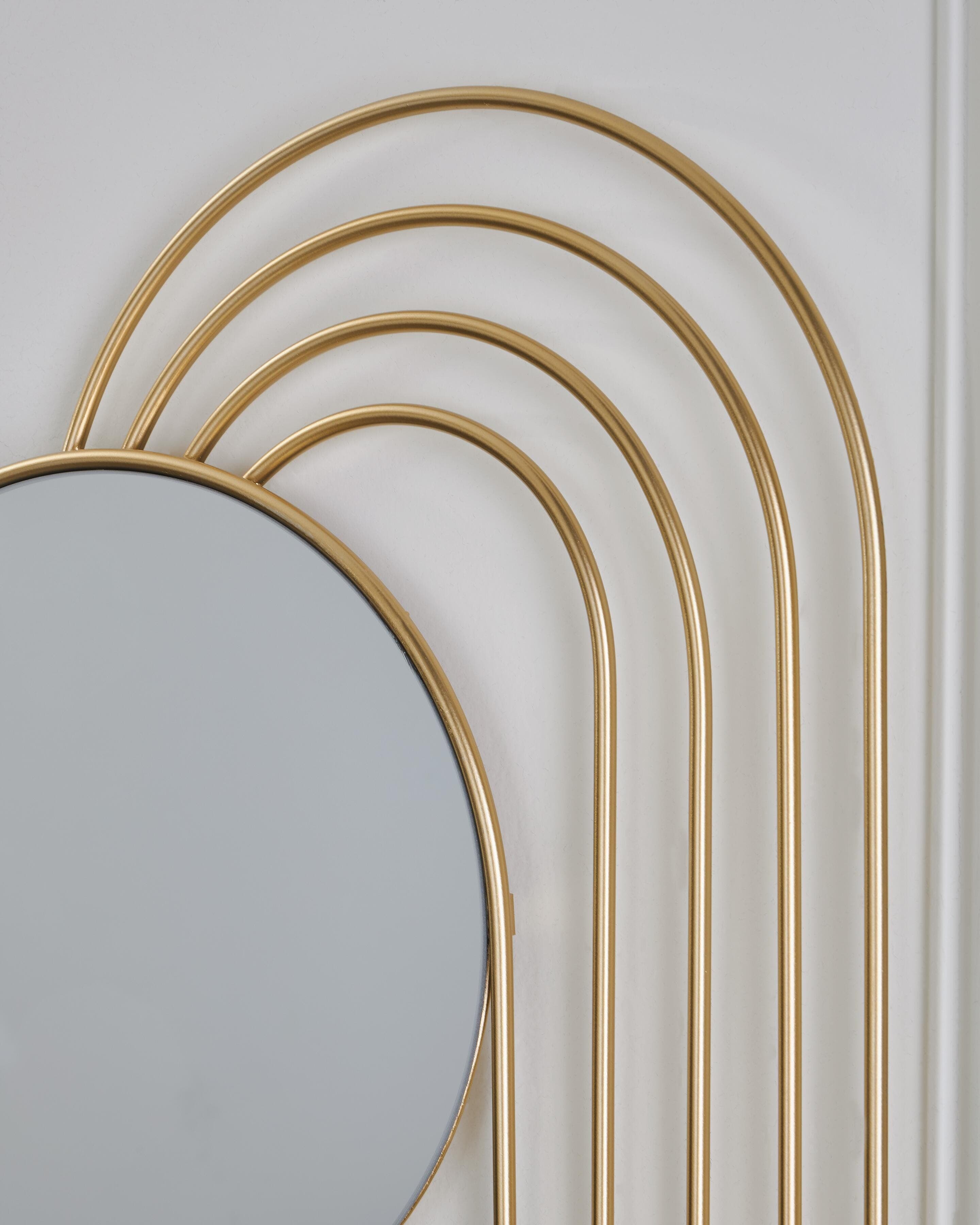 Warrenley Accent Mirror — Gold Finish — view 6