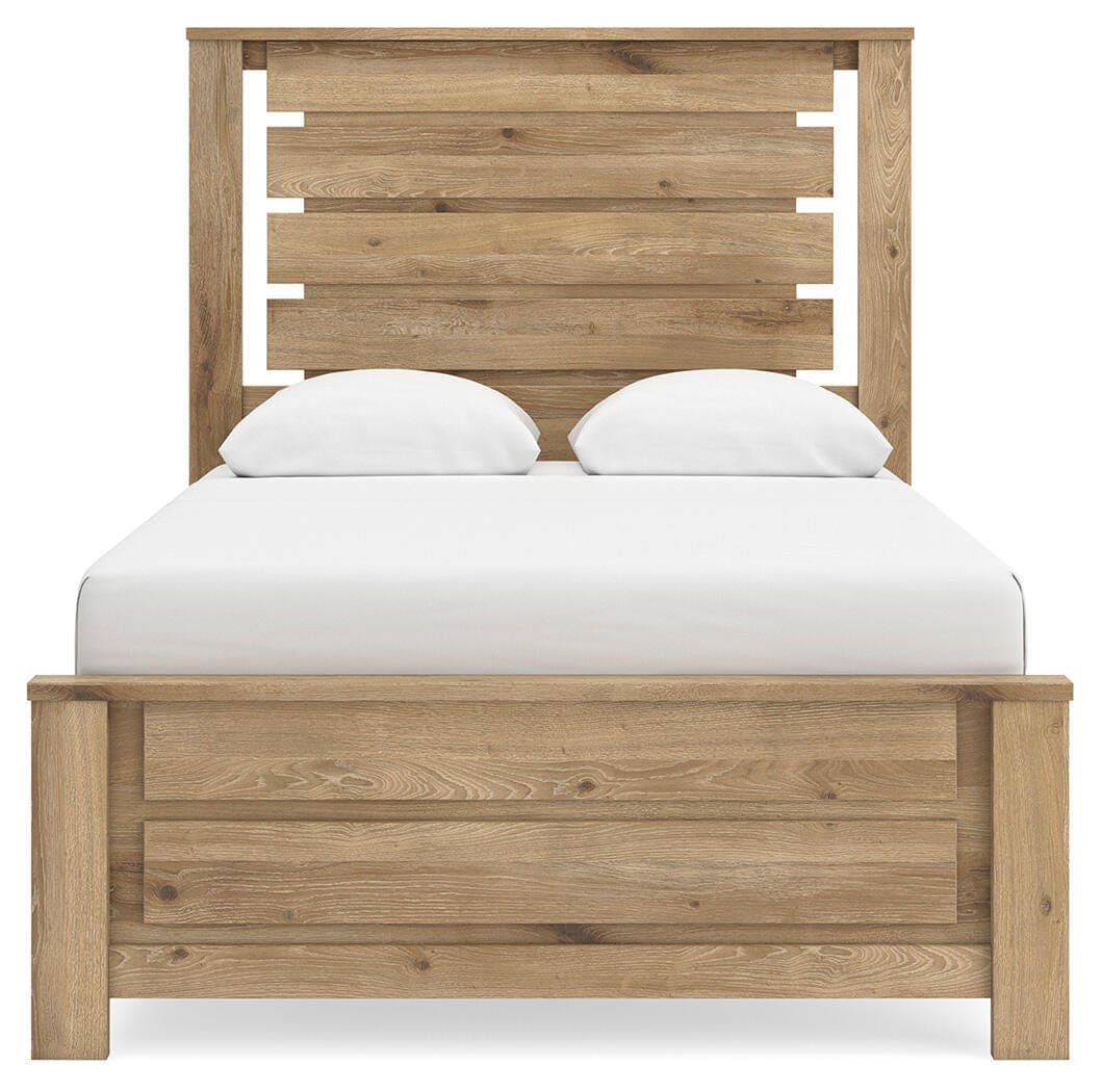 Brozmont Full Panel Bed — Tan — view 5