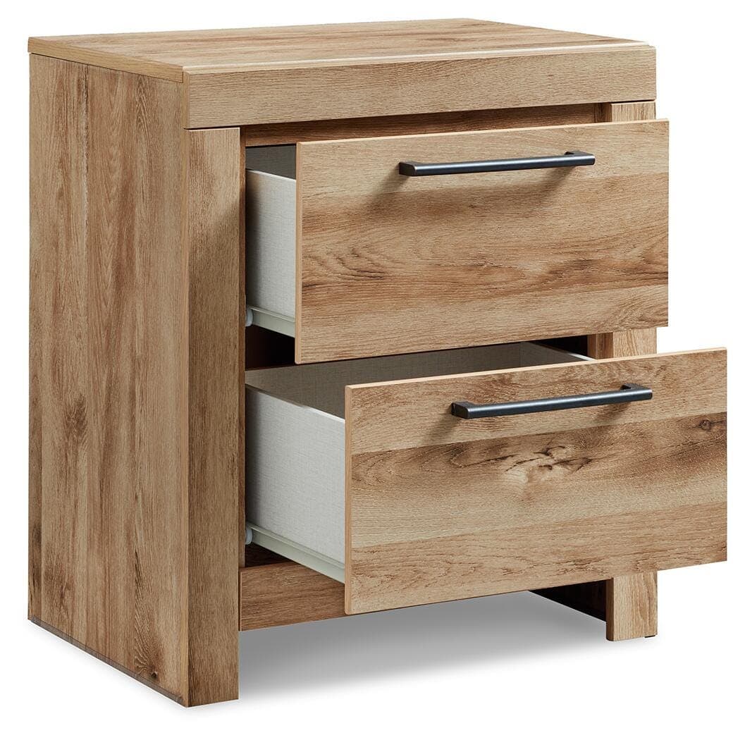 Hyanna Nightstand — Brown/Beige — view 3