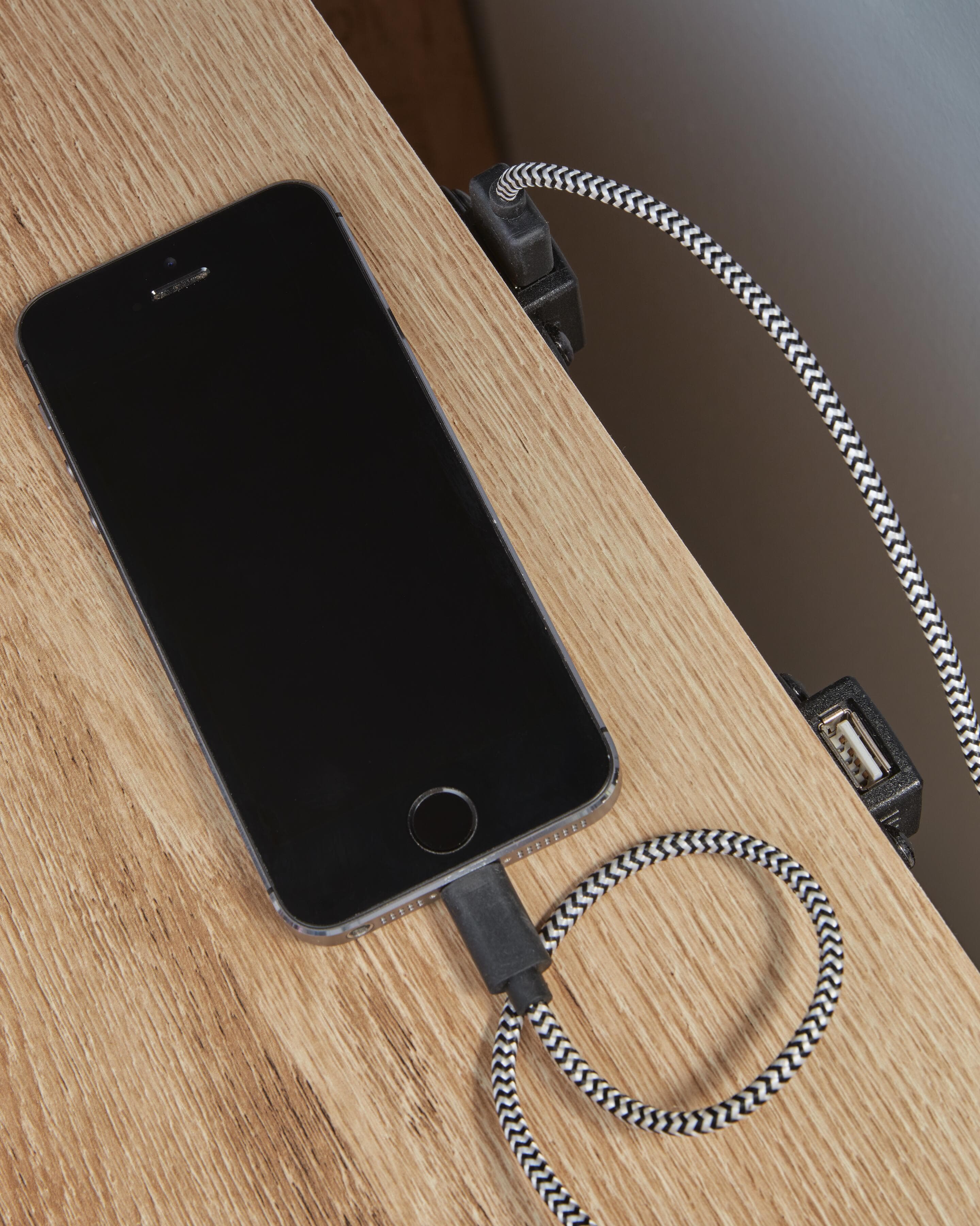 Hyanna Nightstand — Brown/Beige — view 7
