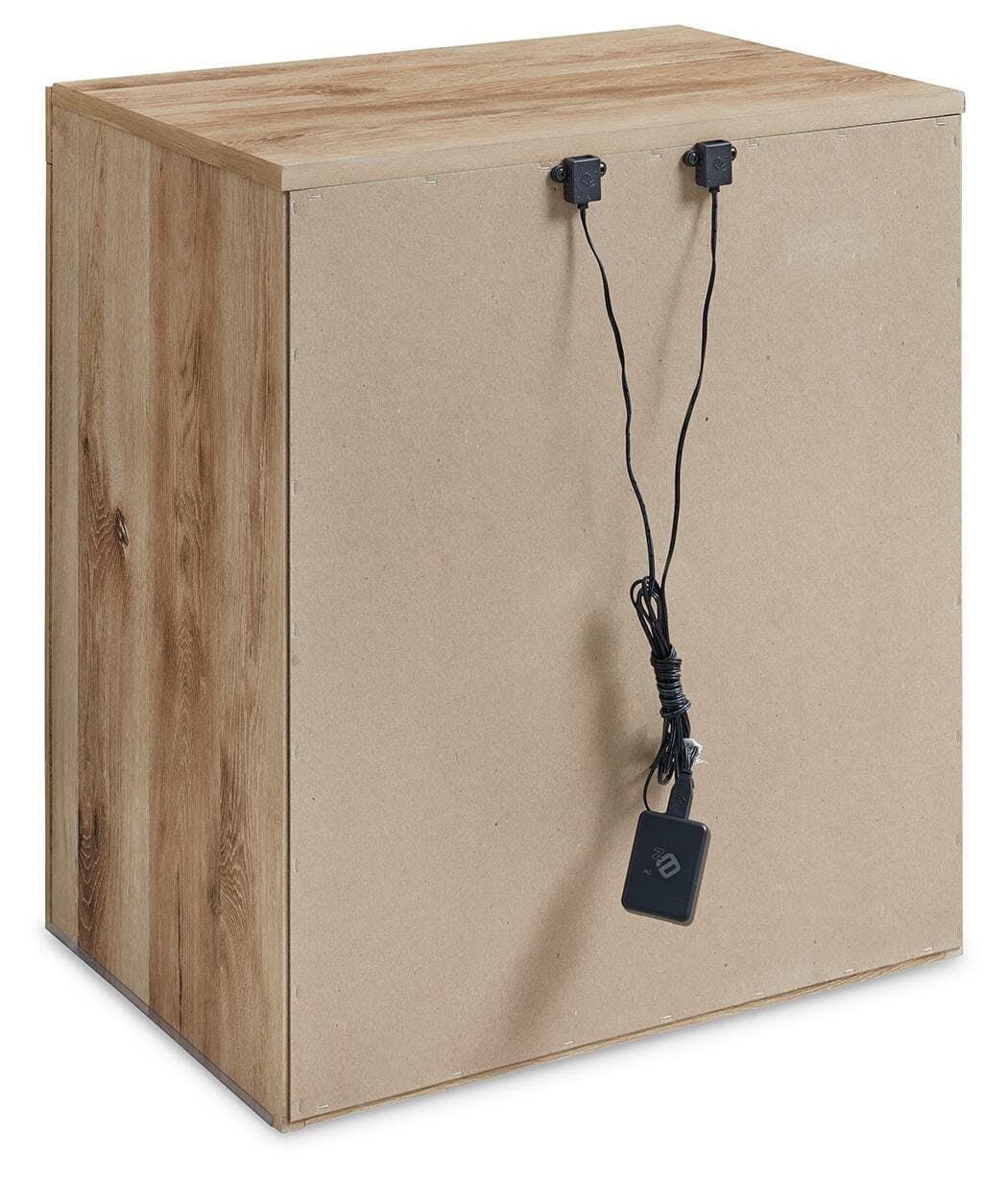 Hyanna Nightstand — Brown/Beige — view 6