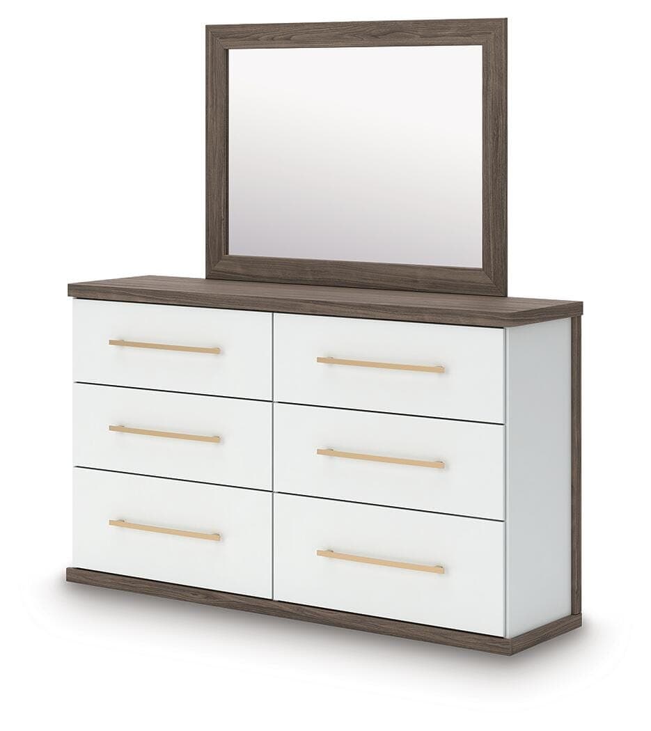Mazilar Dresser and Mirror — Brown — view 5